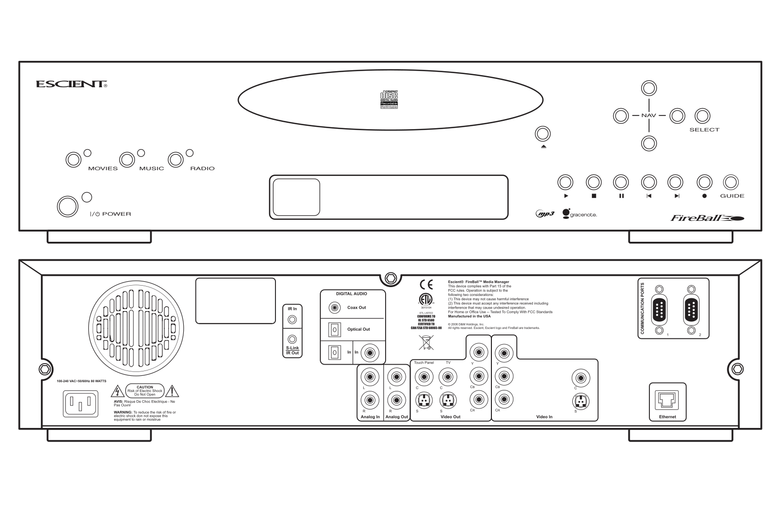 Escient Fireball AVX-211, Fireball MX-111 Owners manual