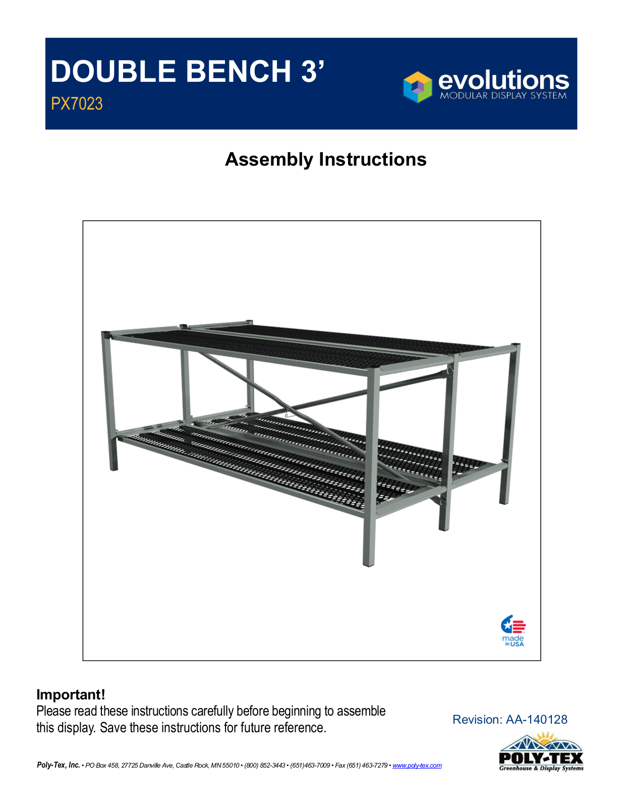 Poly-Tex PX7023 User Manual - ManualMachine.com