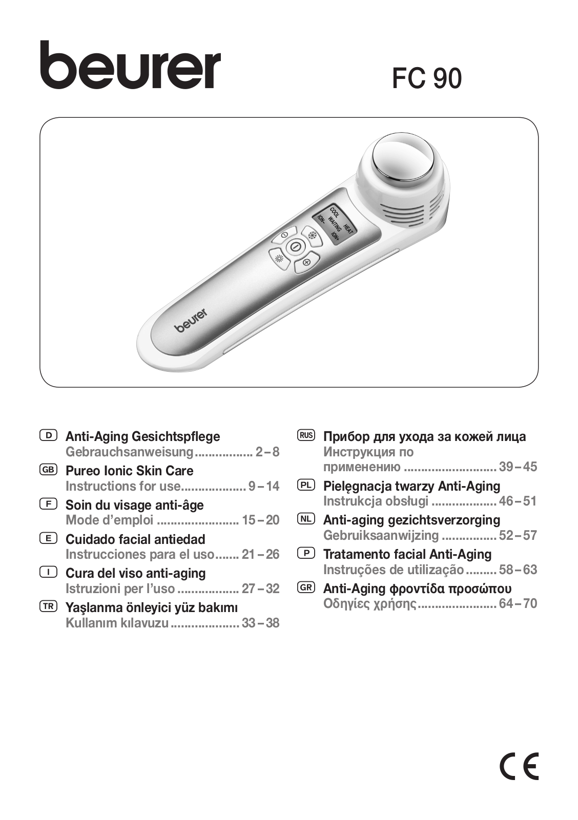 Beurer FC90 User Manual