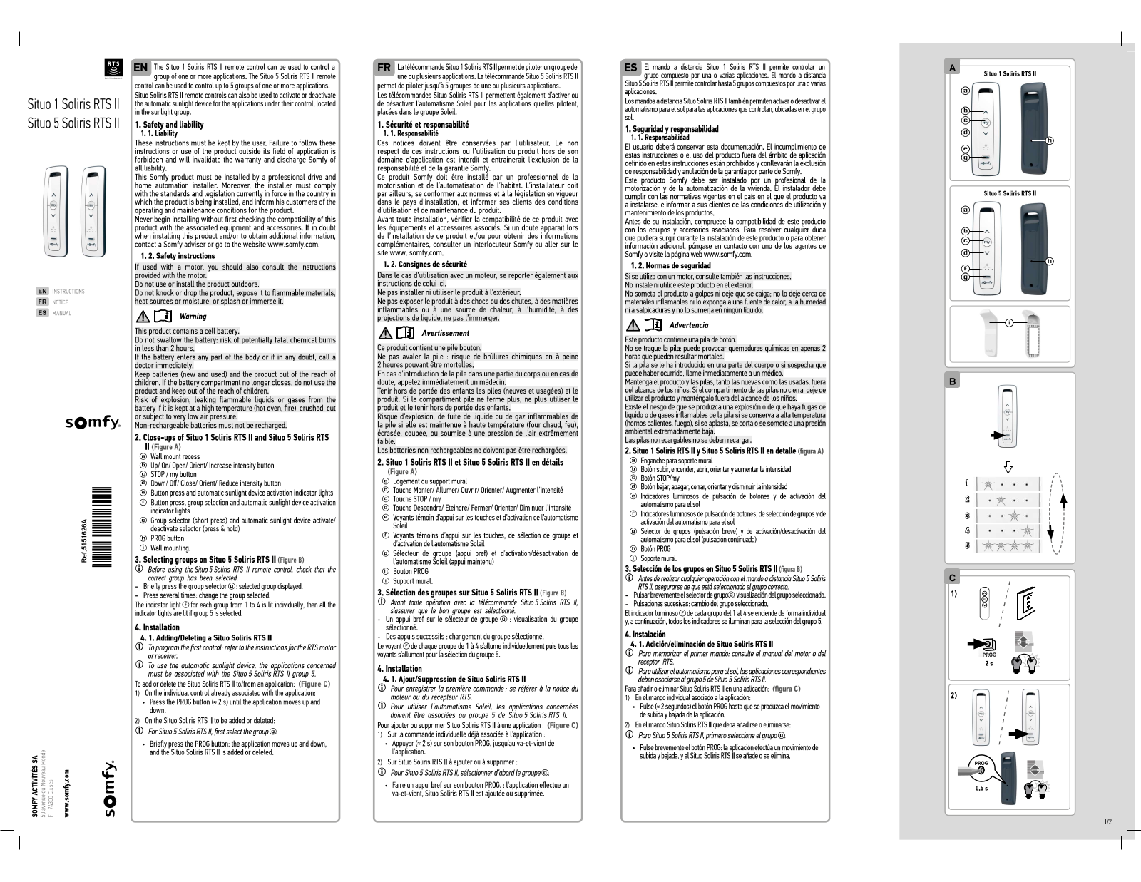 Somfy Systems SITUORTSII User Manual