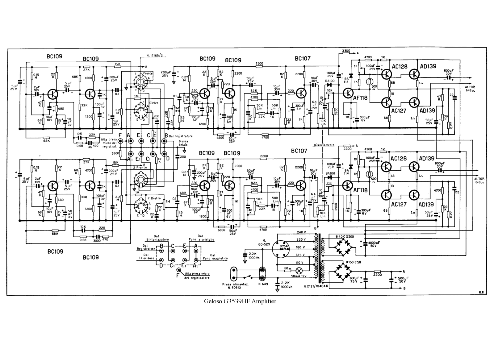 Geloso g3539hf schematic