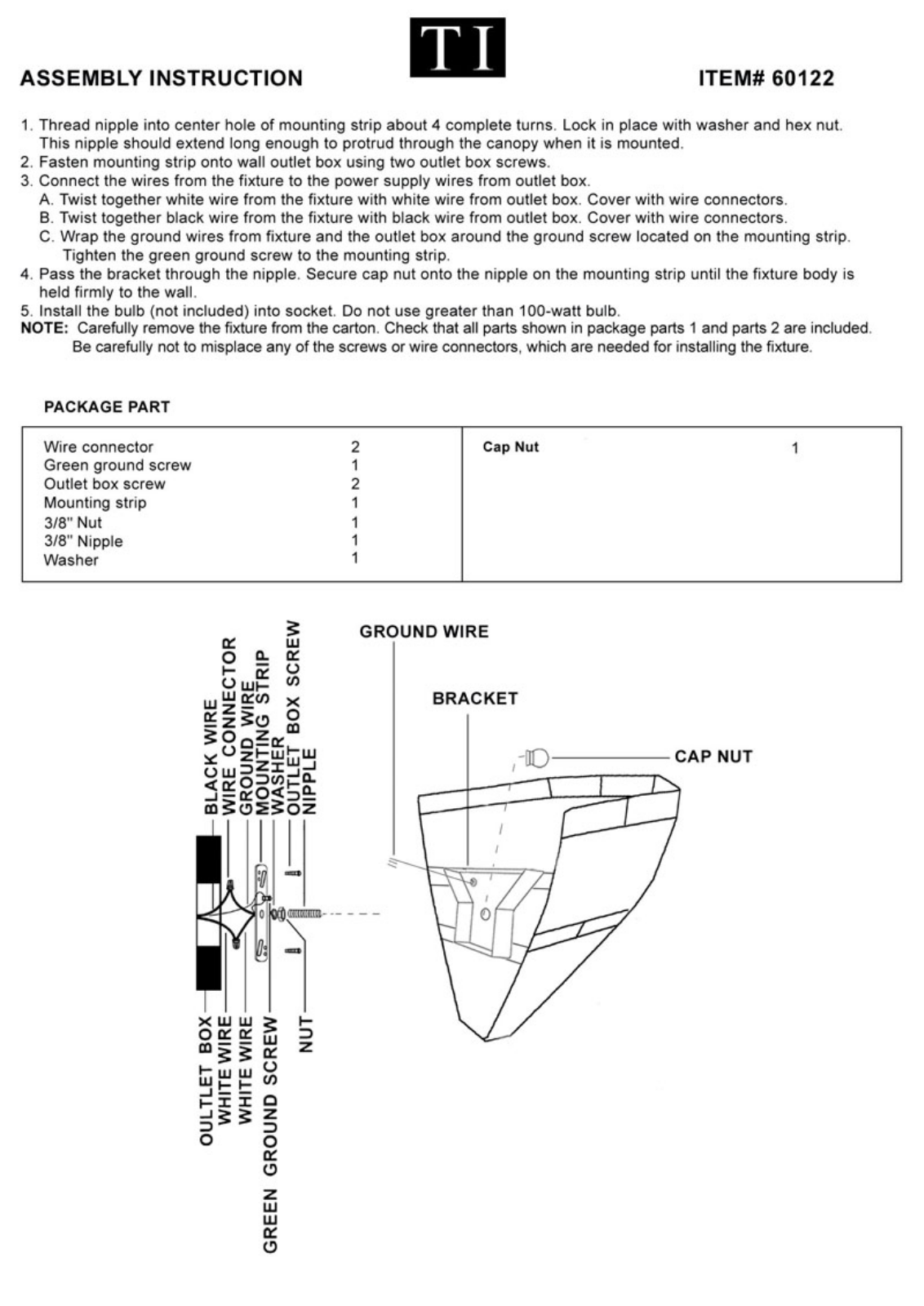 Triarch 60122 User Manual