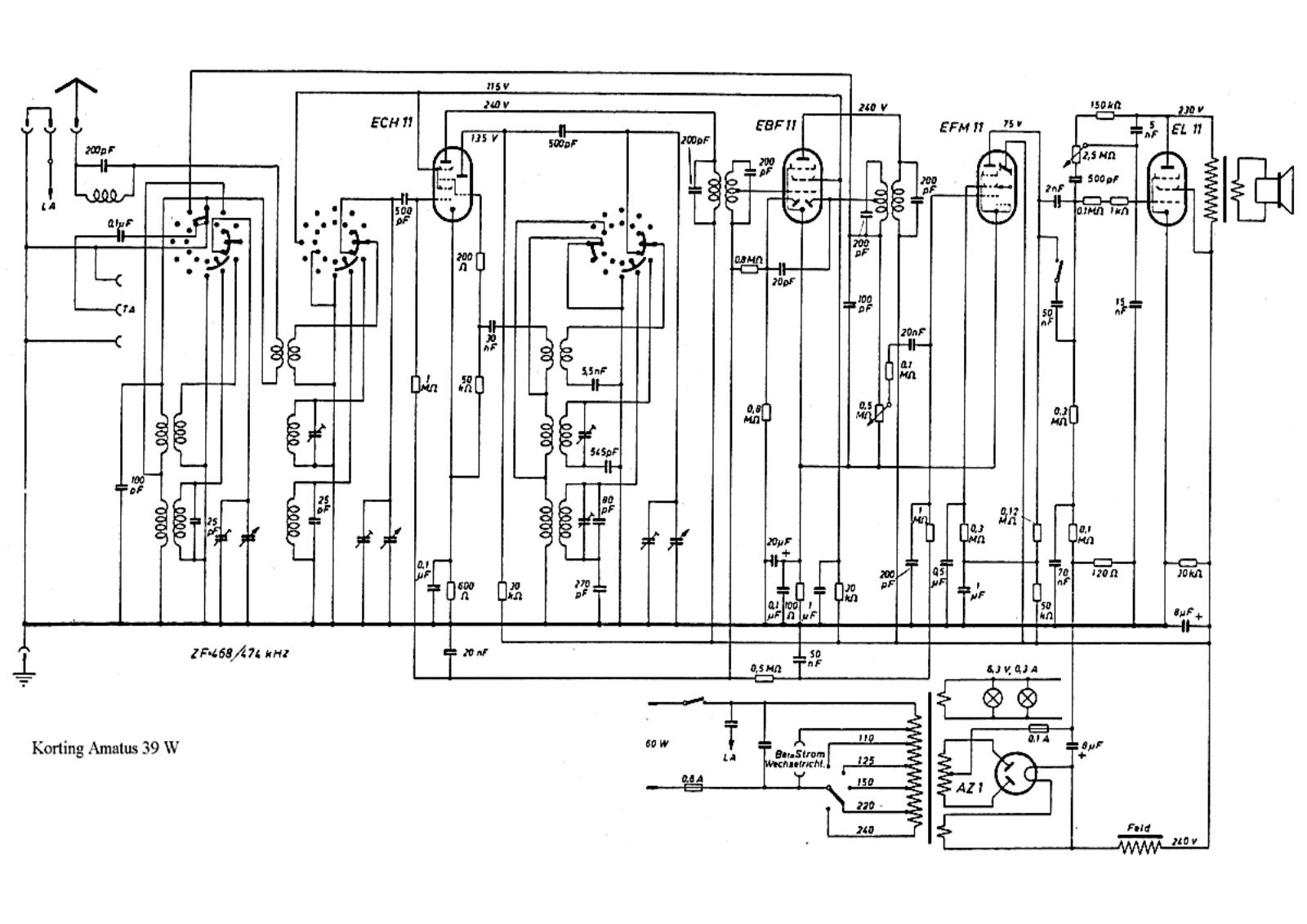 Körting 39-W-Amatus Schematic