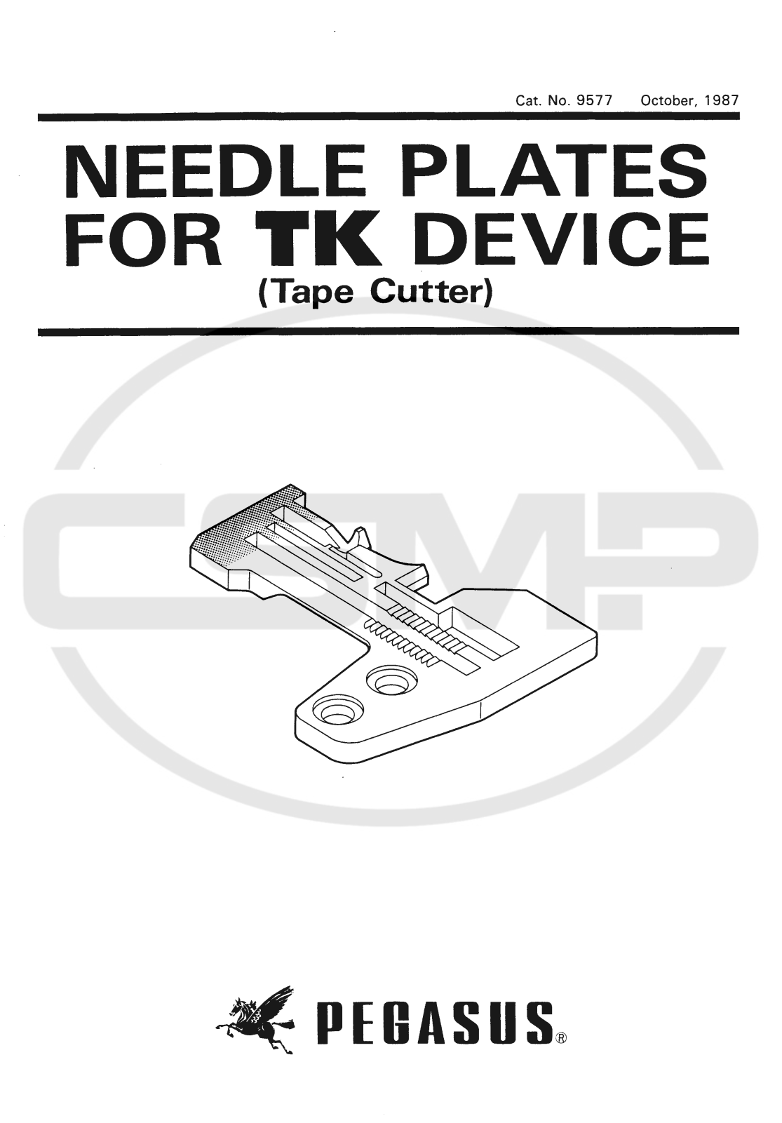 Pegasus TK_DEVICE Parts Book