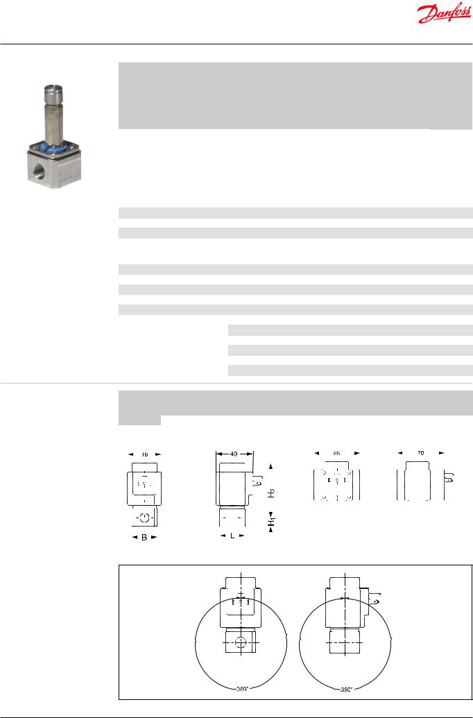 Danfoss EV215B Data sheet