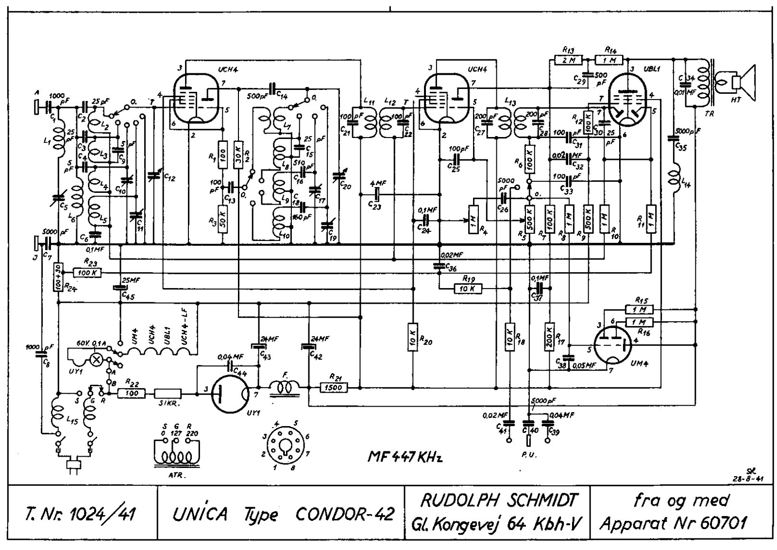 Unica Condor42 Schematic - ManualMachine.com