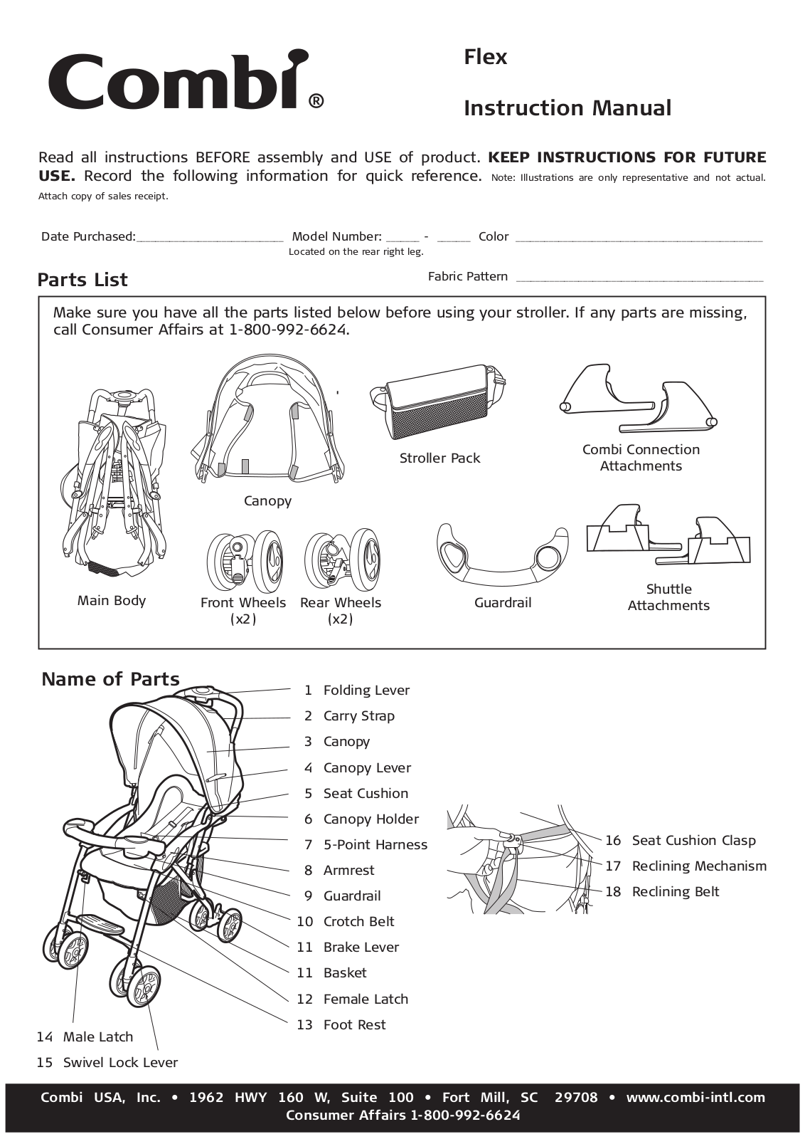 Combi Flex 2792 Owner's Manual