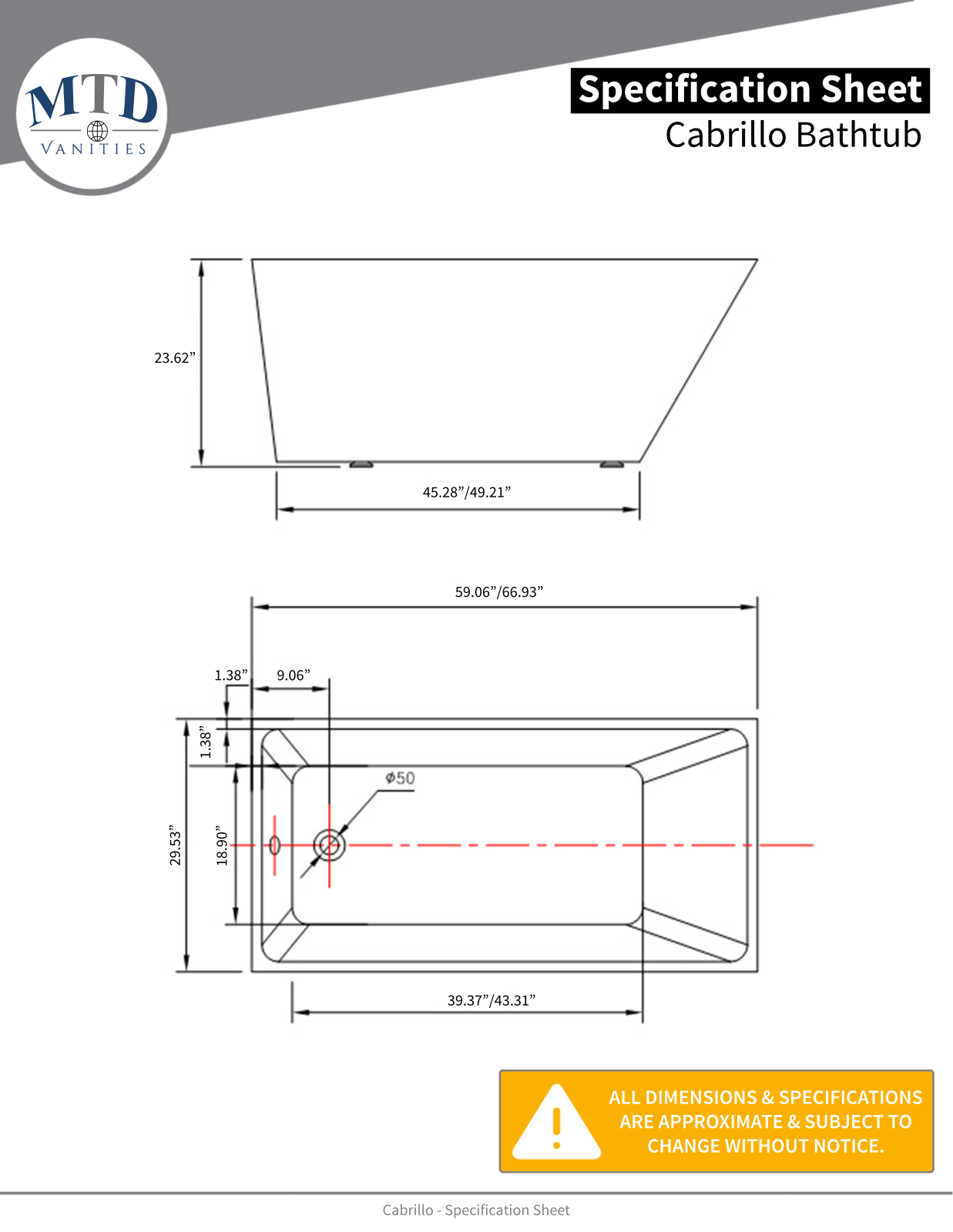 MTD Vanities W001068078 Dimensions - ManualMachine.com