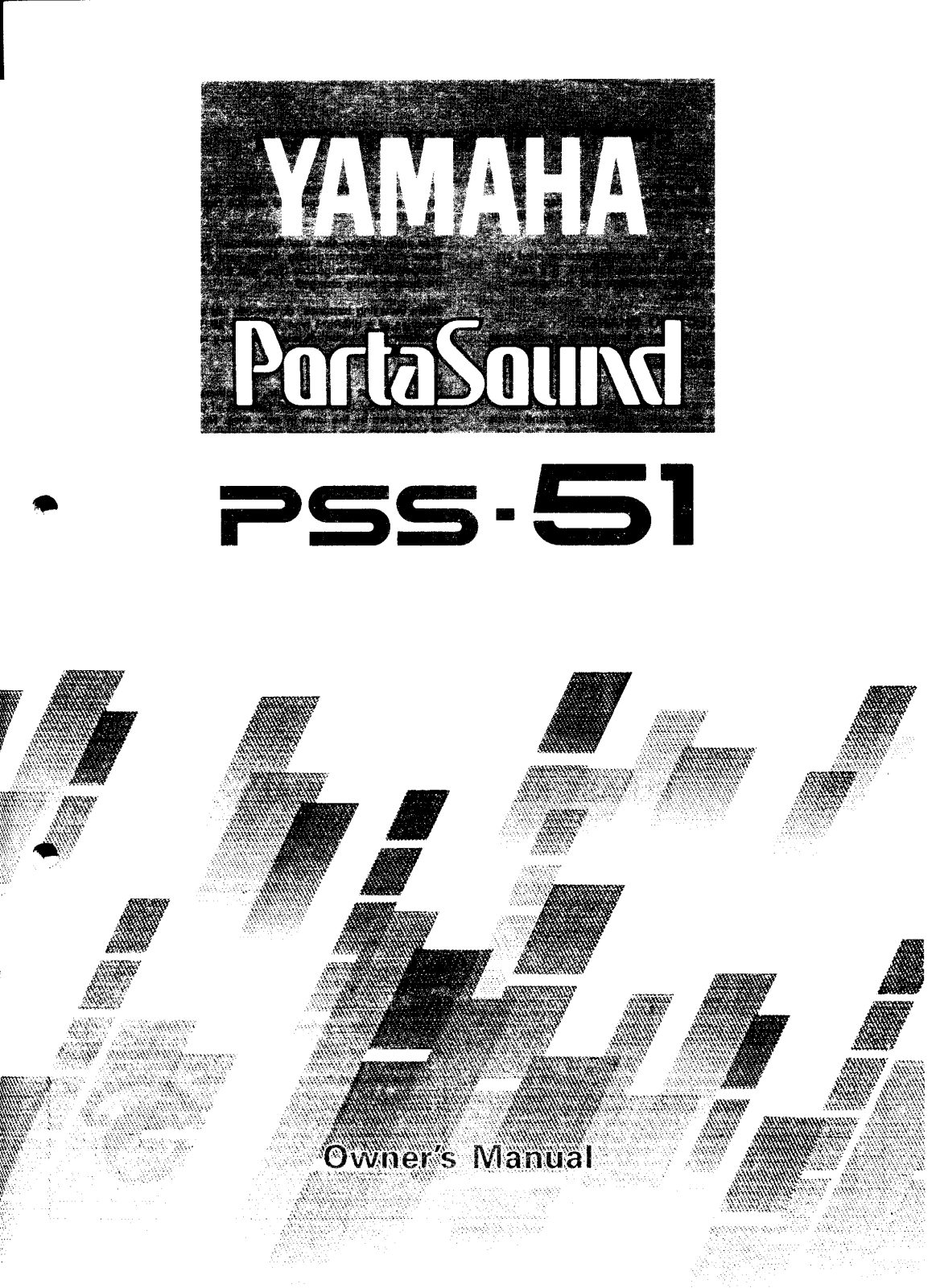 Yamaha PSS-51 User Manual