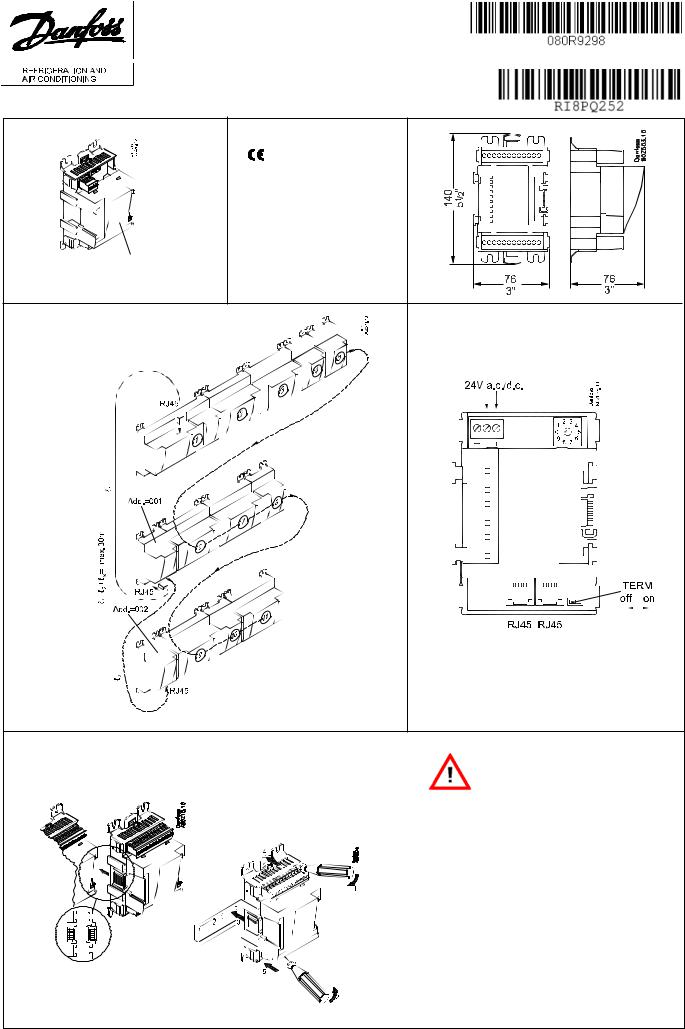 Danfoss AK-CM 102 Installation guide