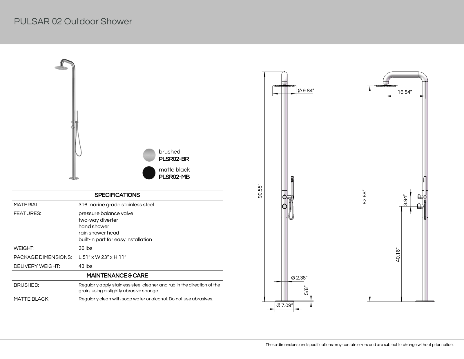 Pulsar XXP10001 Specifications - ManualMachine.com
