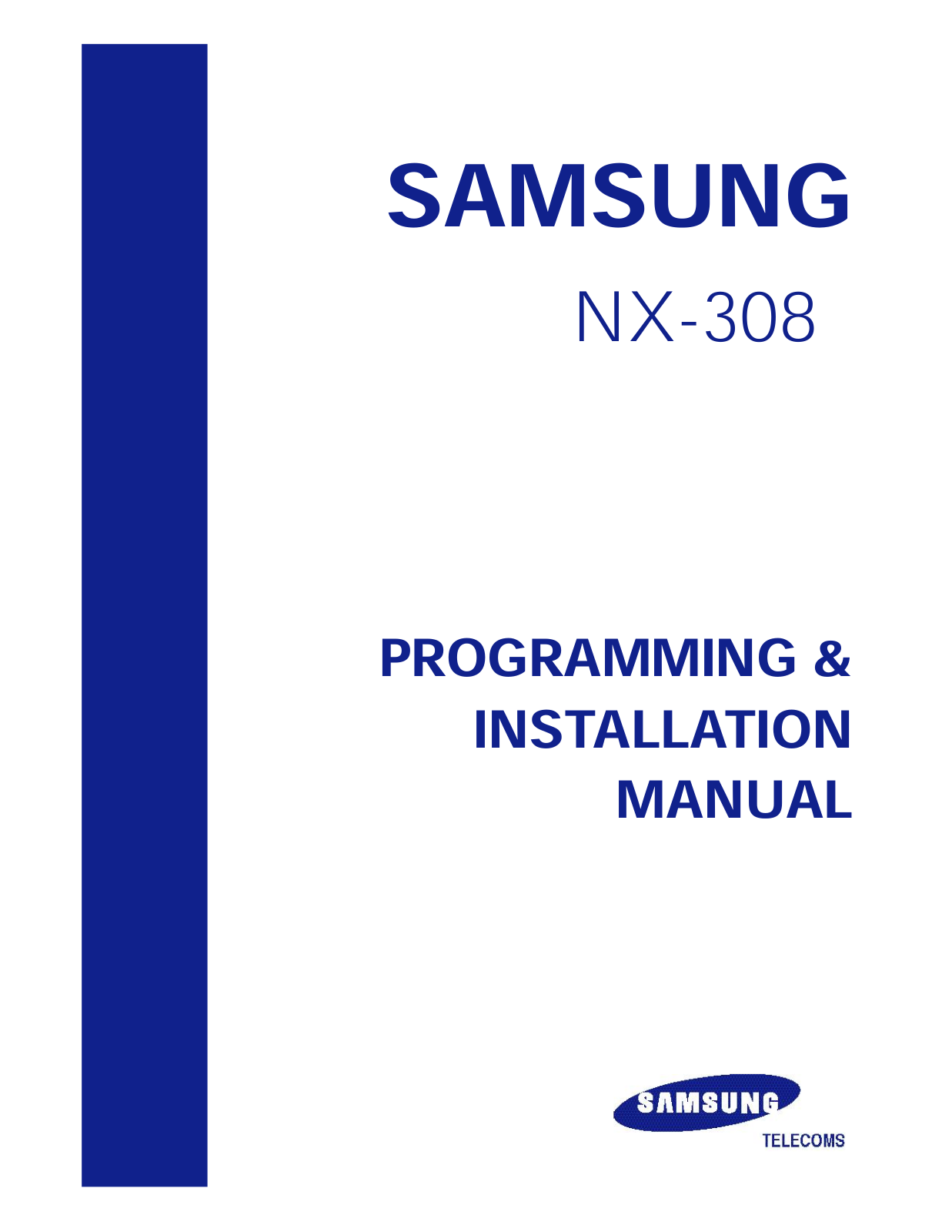 Samsung NX 308 installation manual