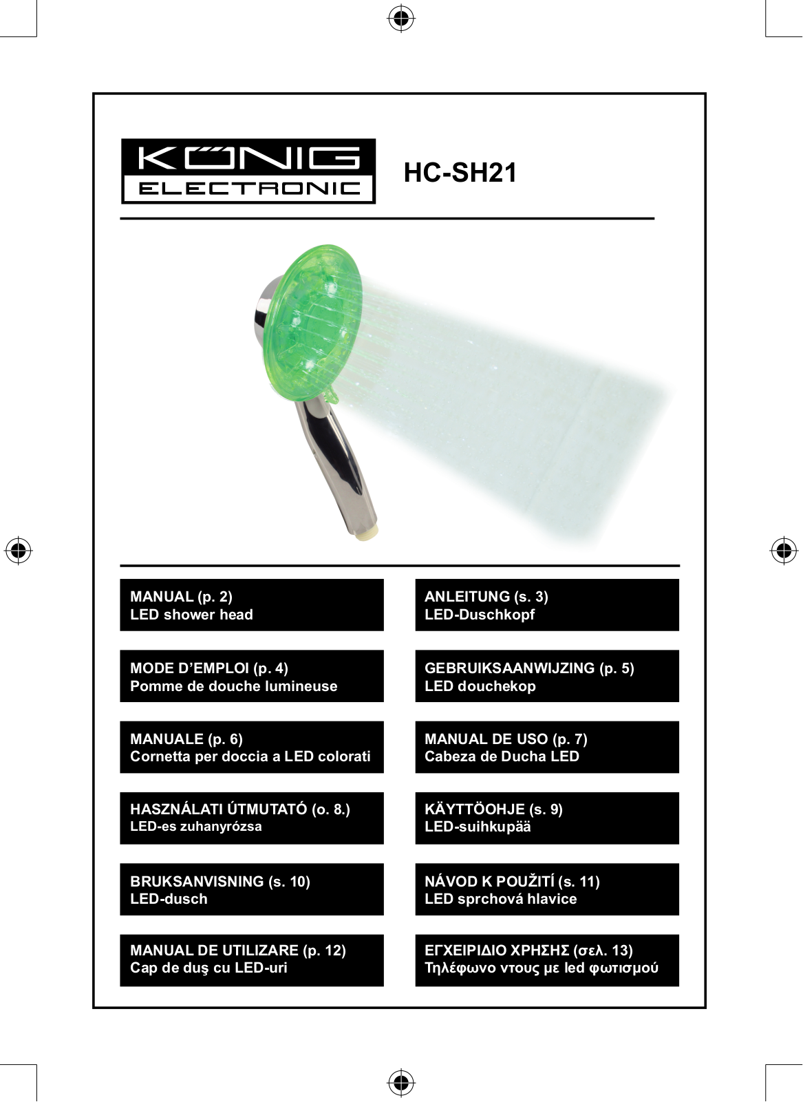 Konig HC-SH21 User Manual