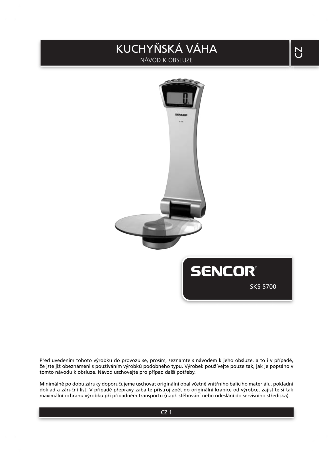 Sencor SKS 5700 User Manual