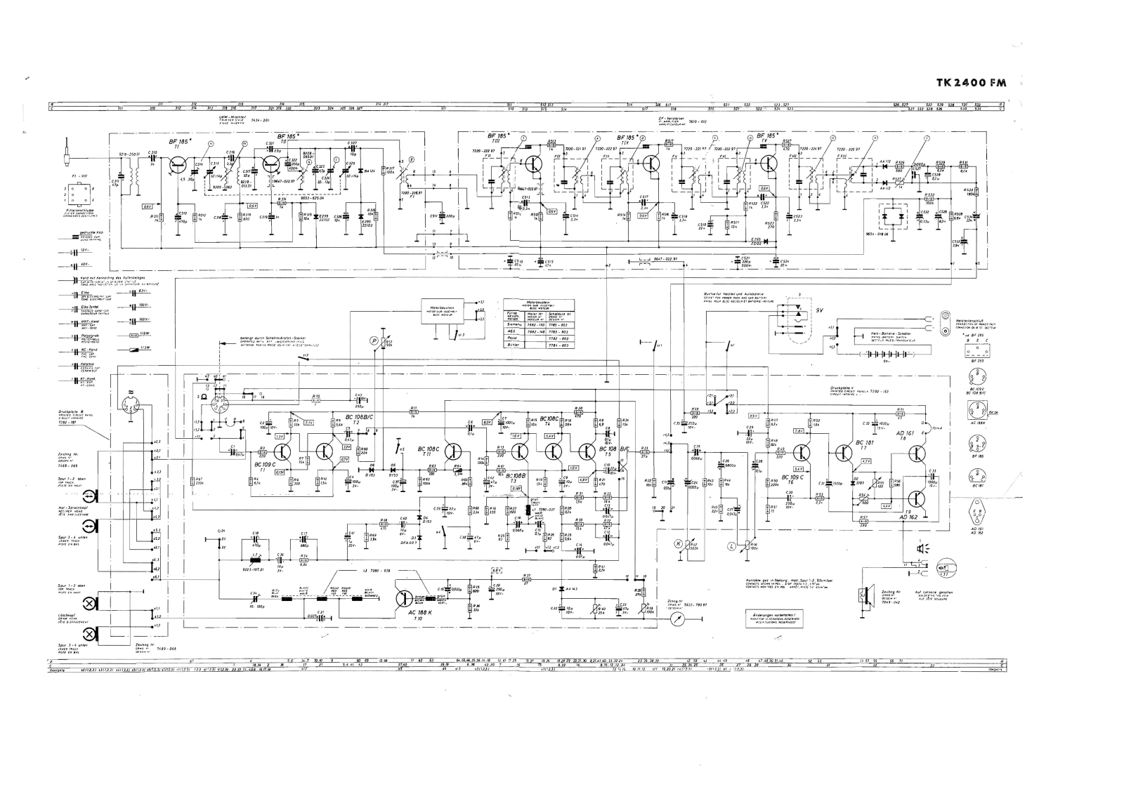 Grundig TK-2400-FM Schematic