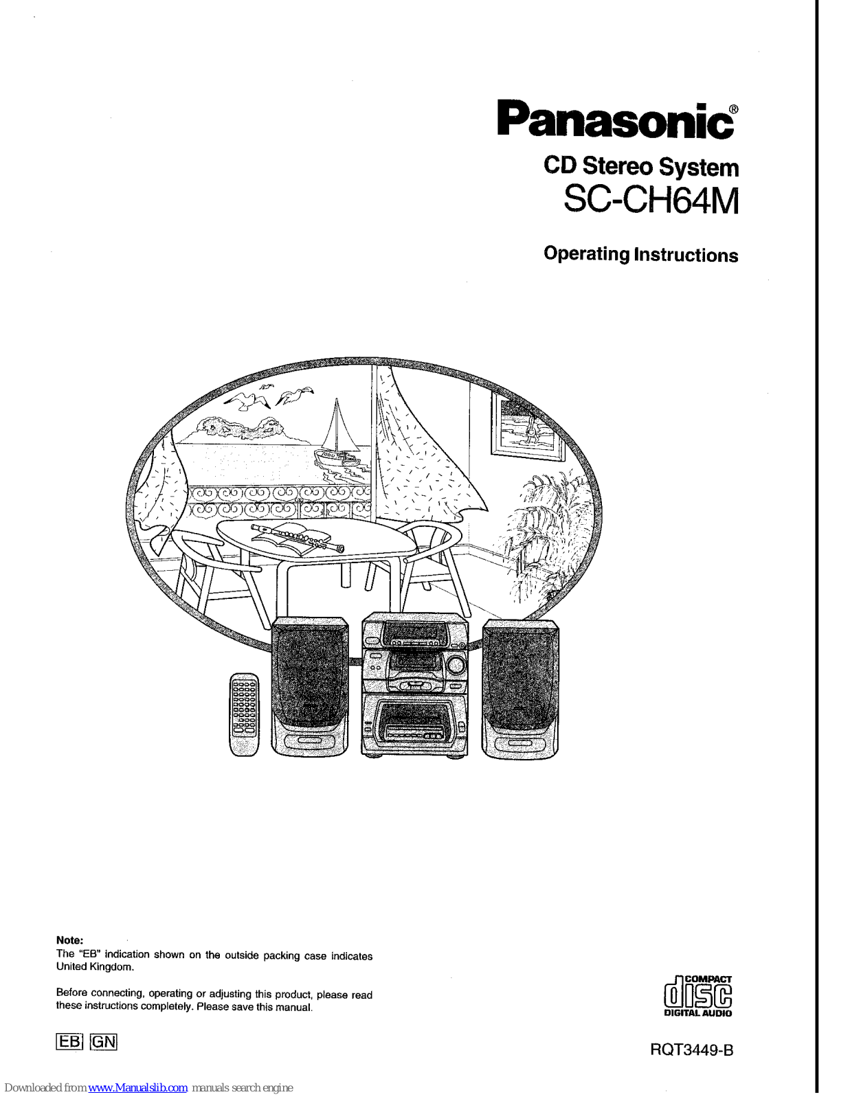Panasonic SA-CH64M, SB-CH64 Operating Instructions Manual - ManualMachine.com