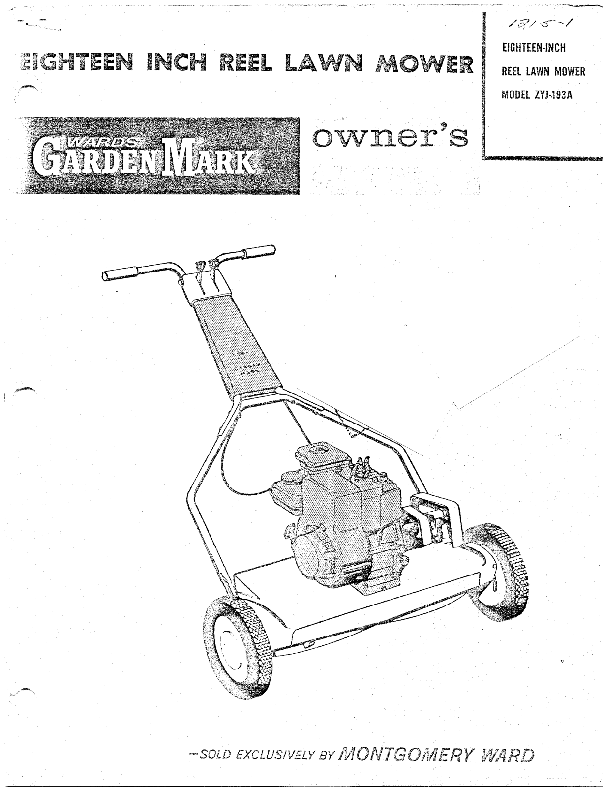 Montgomery Ward ZYJ-193A User Manual