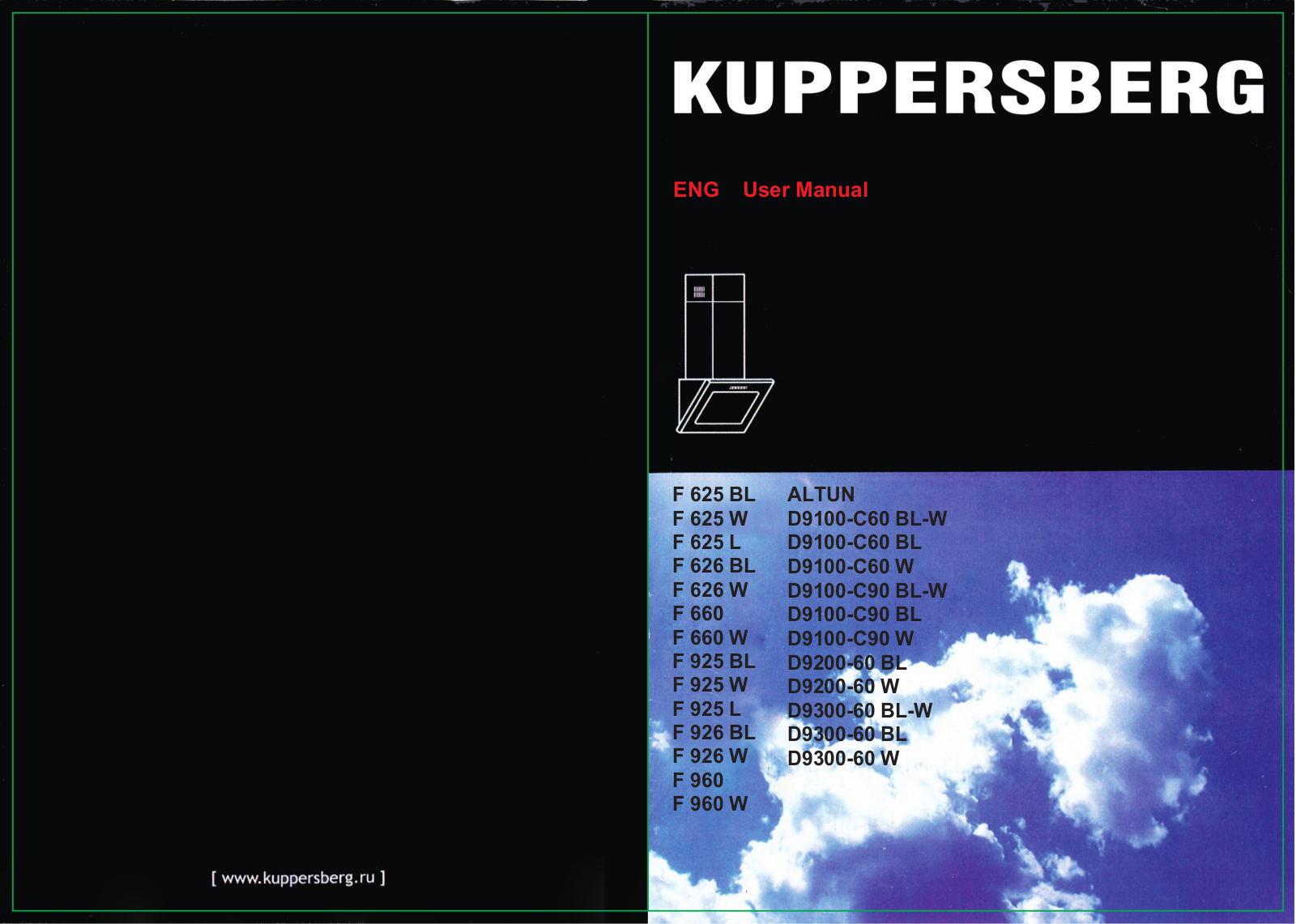 Kuppersberg F 625 BL User Manual