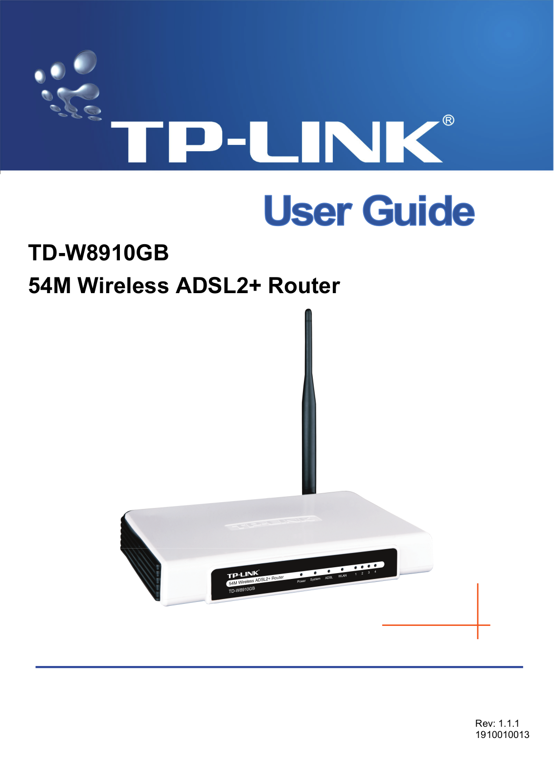 TP-Link TD-W8910GB User Manual