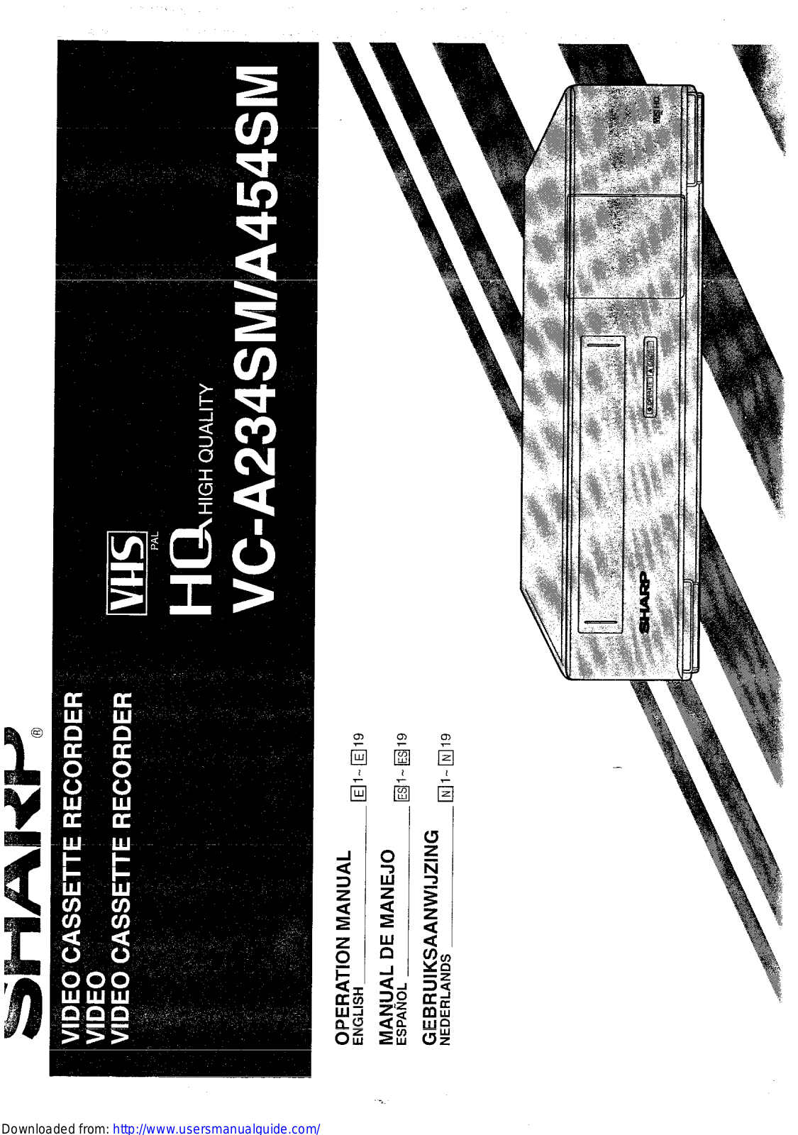 SHARP VC-A234SM, VC-A454SM User Manual