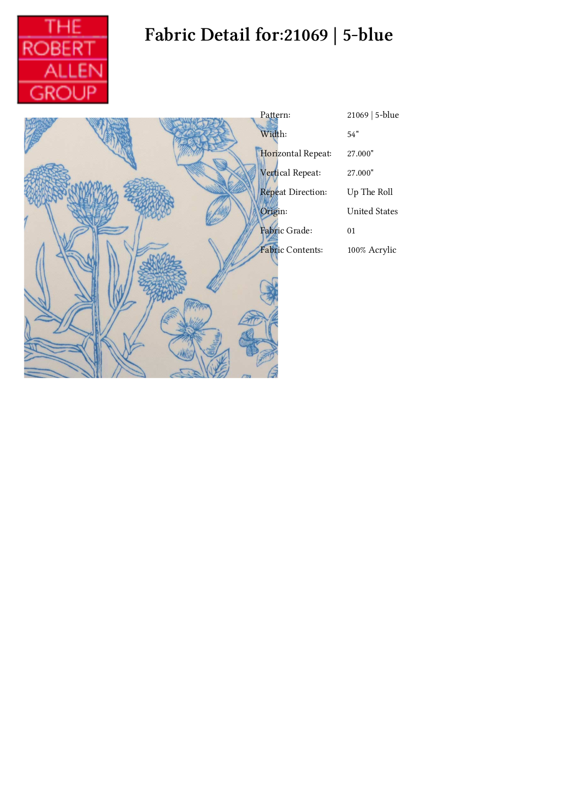 Duralee CRAL5021 Specifications - ManualMachine.com