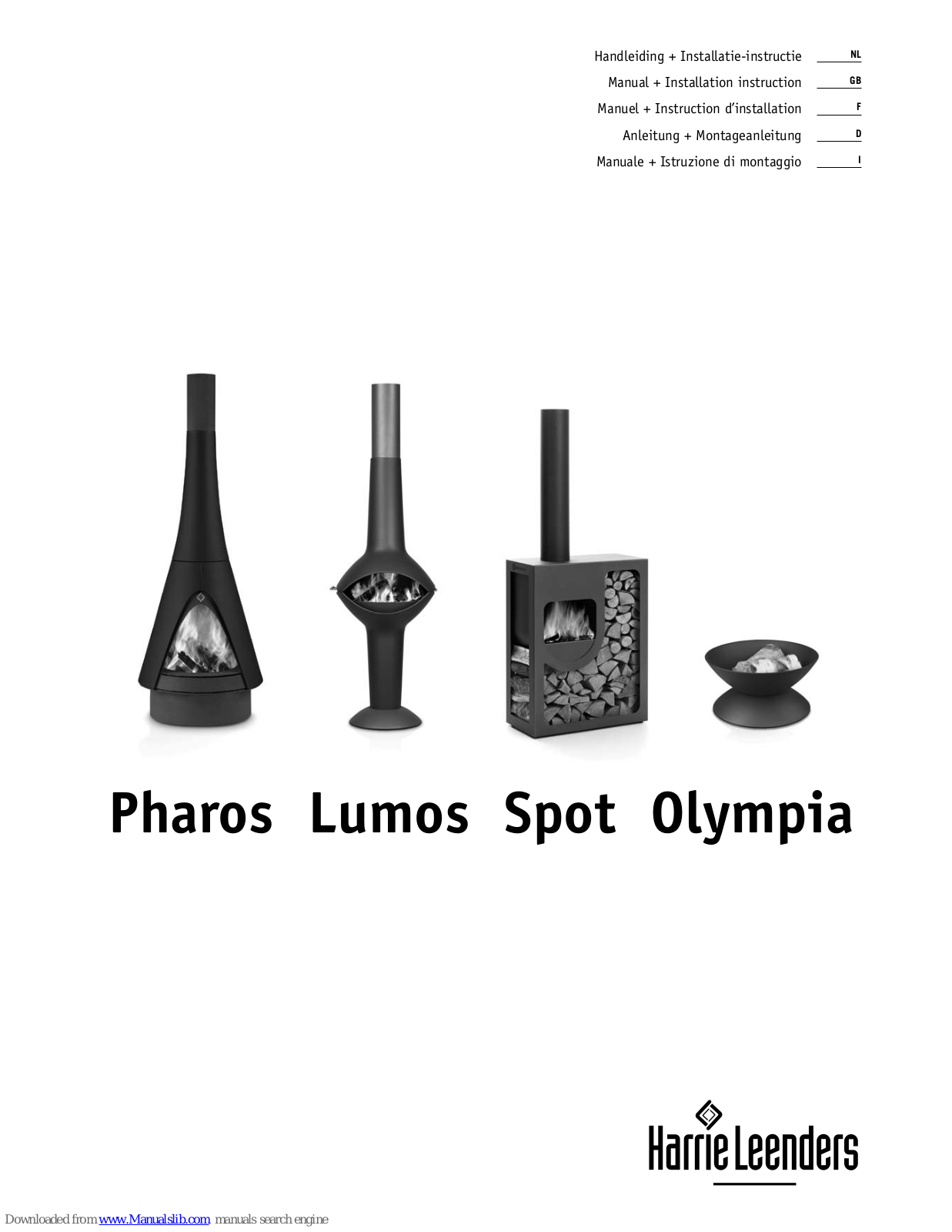 Harrie Leenders Pharos, Lumos, Spot, Olympia Manual And Installation Instructions