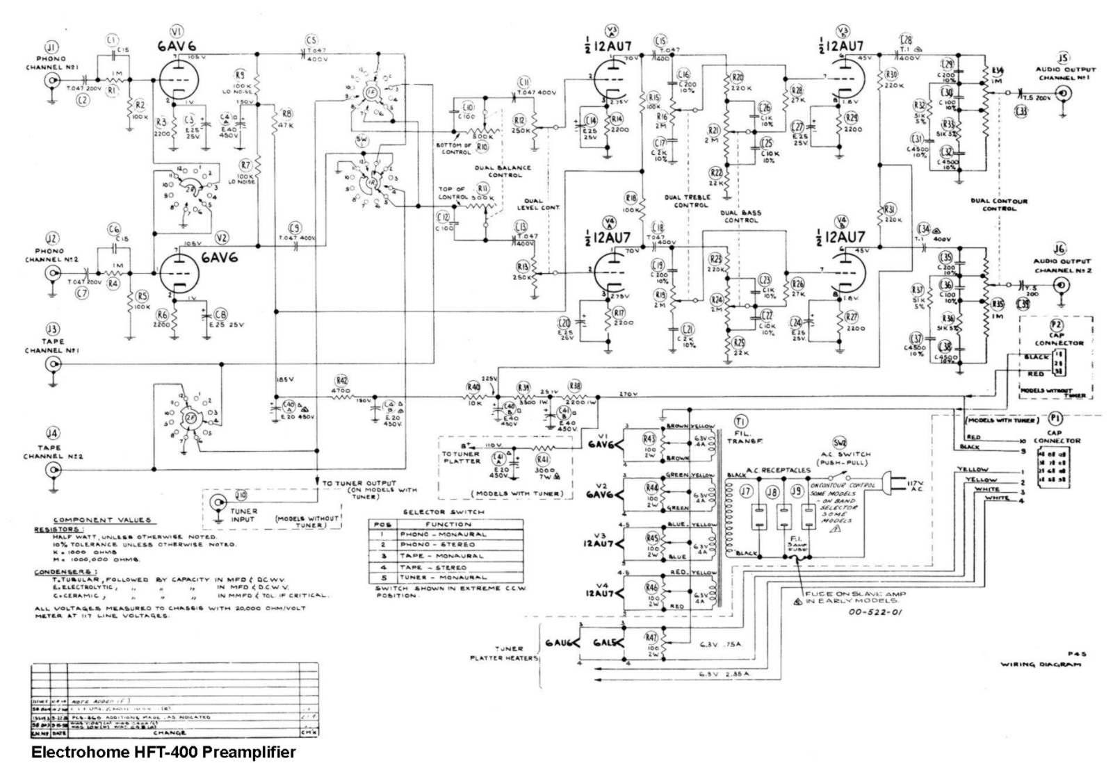 Electro-Harmonix HFT-400 Schematic