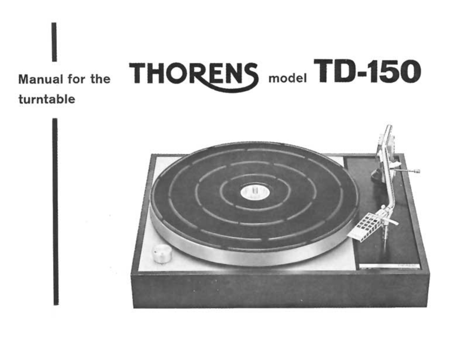 Thorens TD-150 Owners manual
