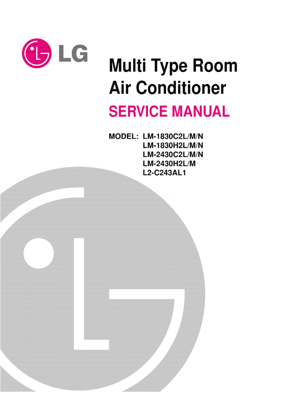 Lg Hmh024kdd1 Service Manual