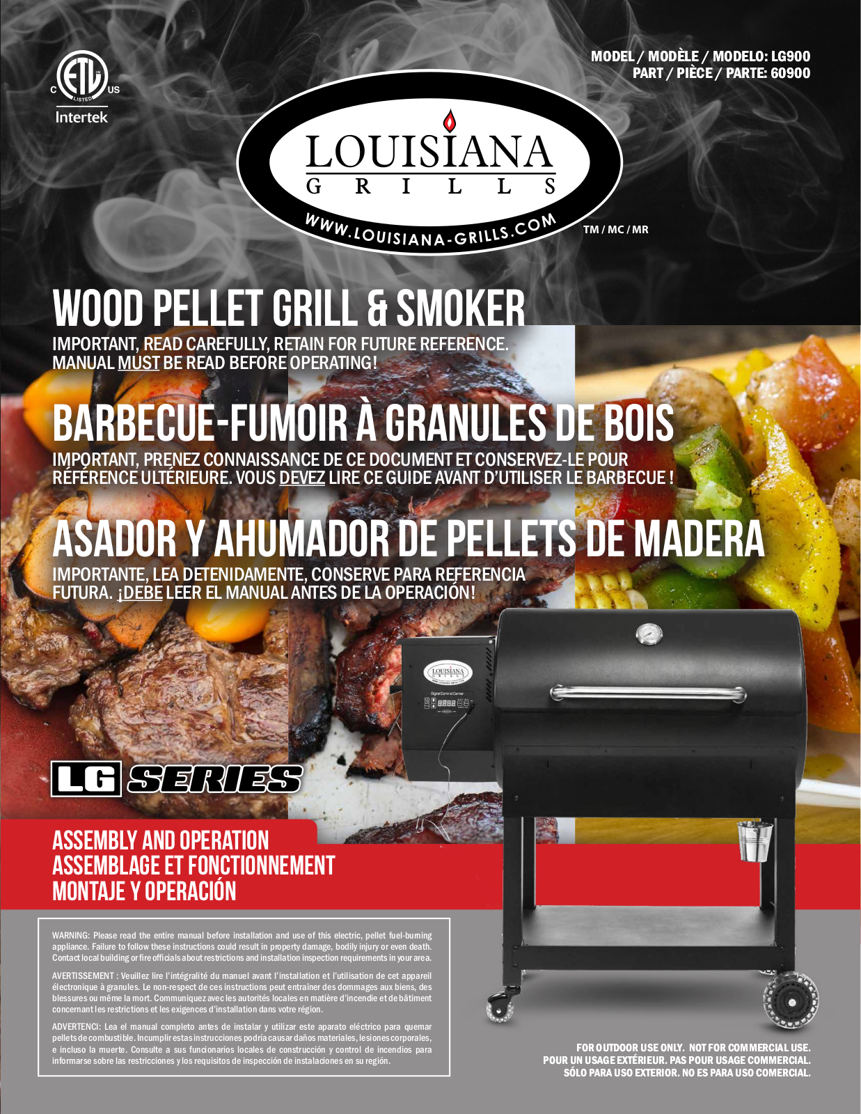 Louisiana grills LG900 User Manual