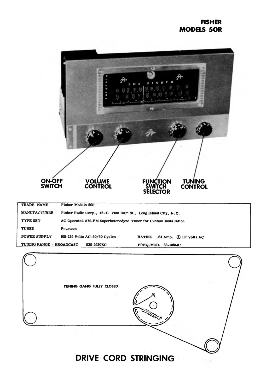 Fisher 50-R Service Manual