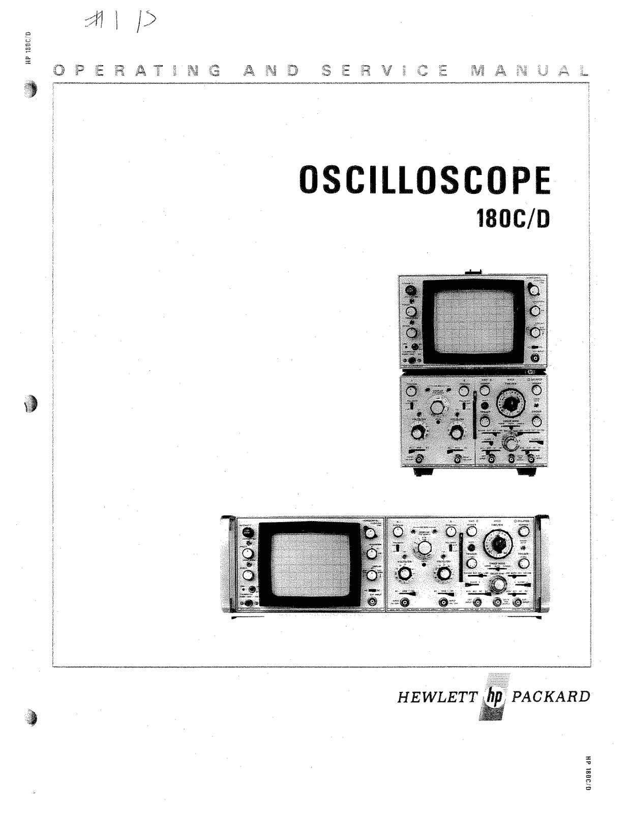 Hewlett-Packard 180C, 180D User Manual