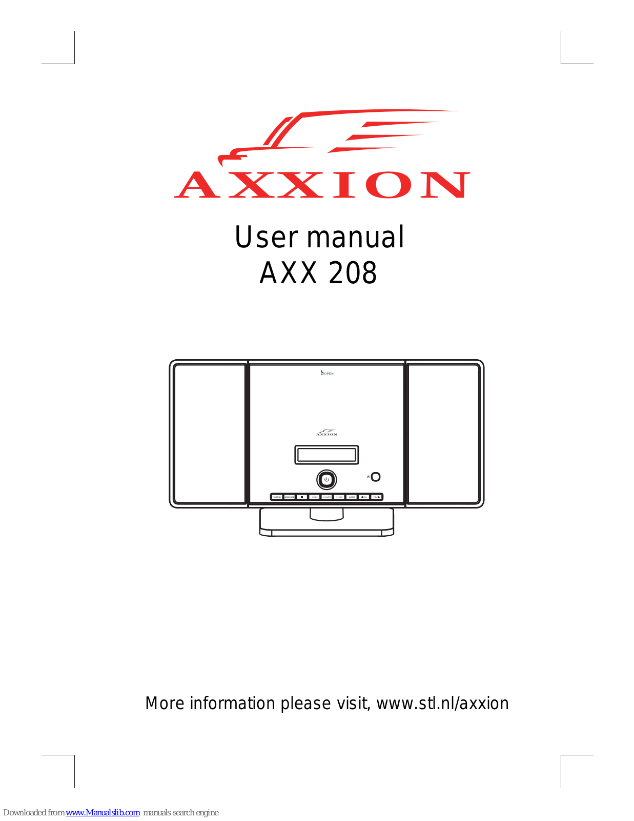 Axxion AXX 208 User Manual