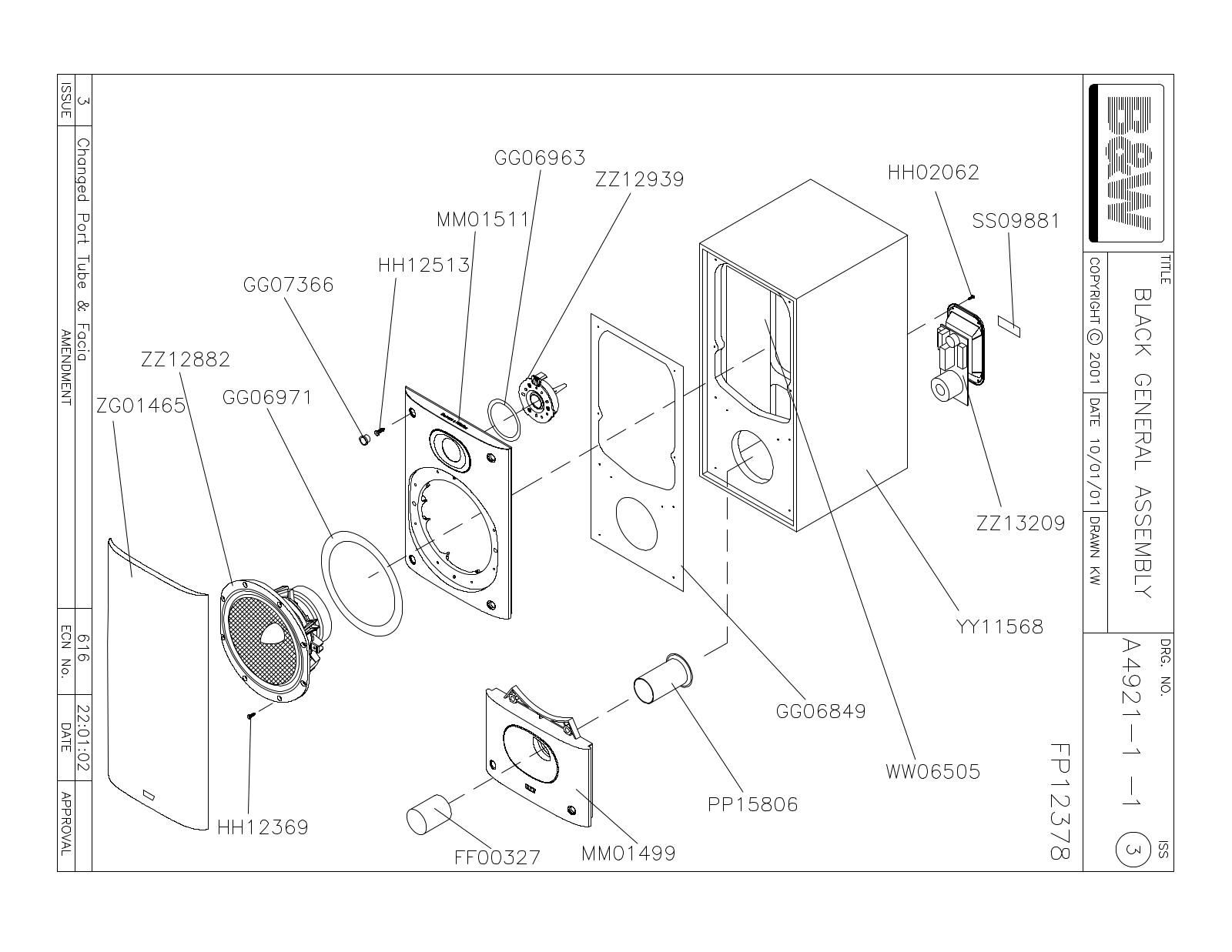 Bowers and Wilkins DM-602 Mk3, DM-602-S-3 Service manual