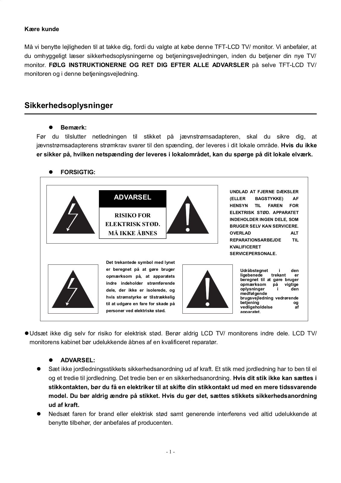 Denver DFT-2011 Instruction Manual