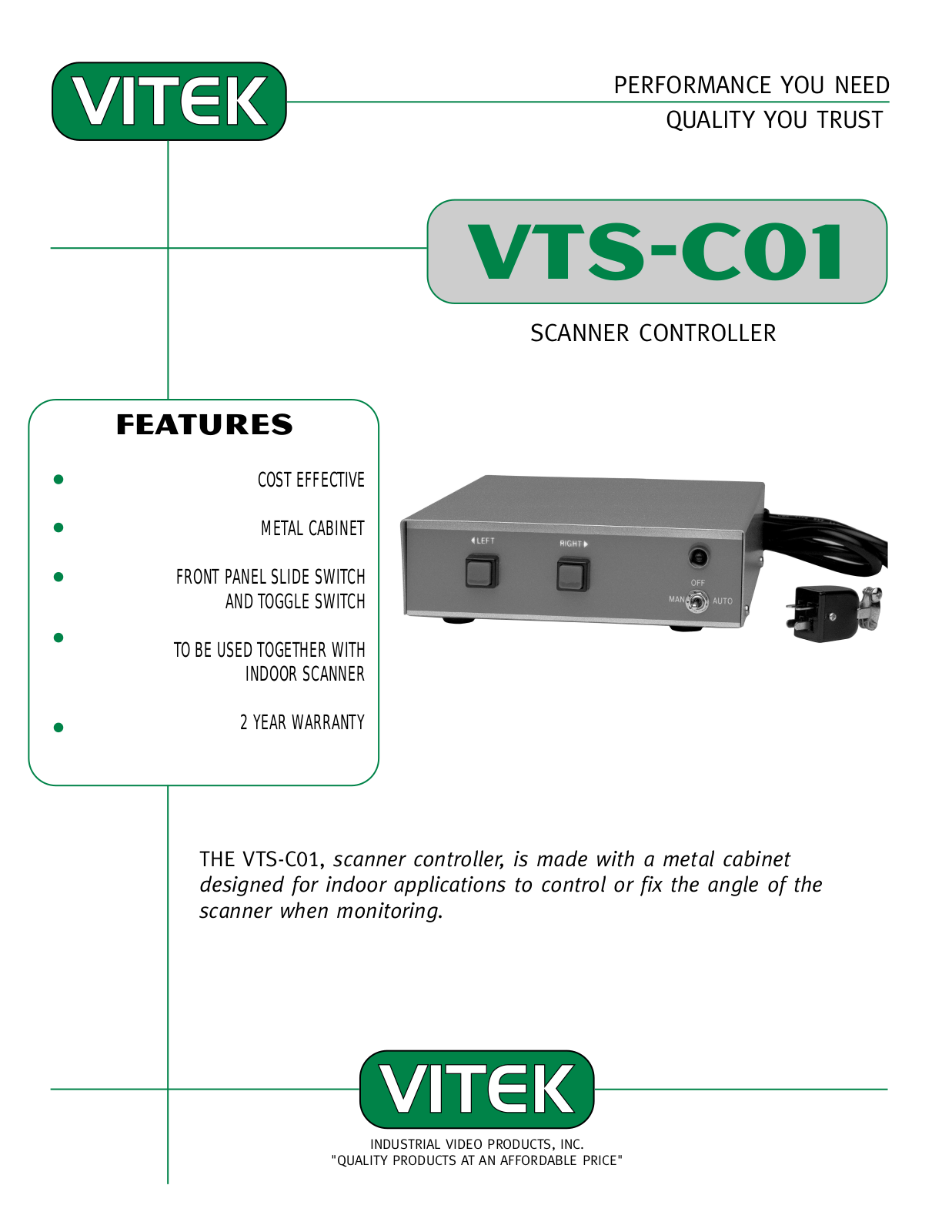 Vitek VTS-C01 User Manual