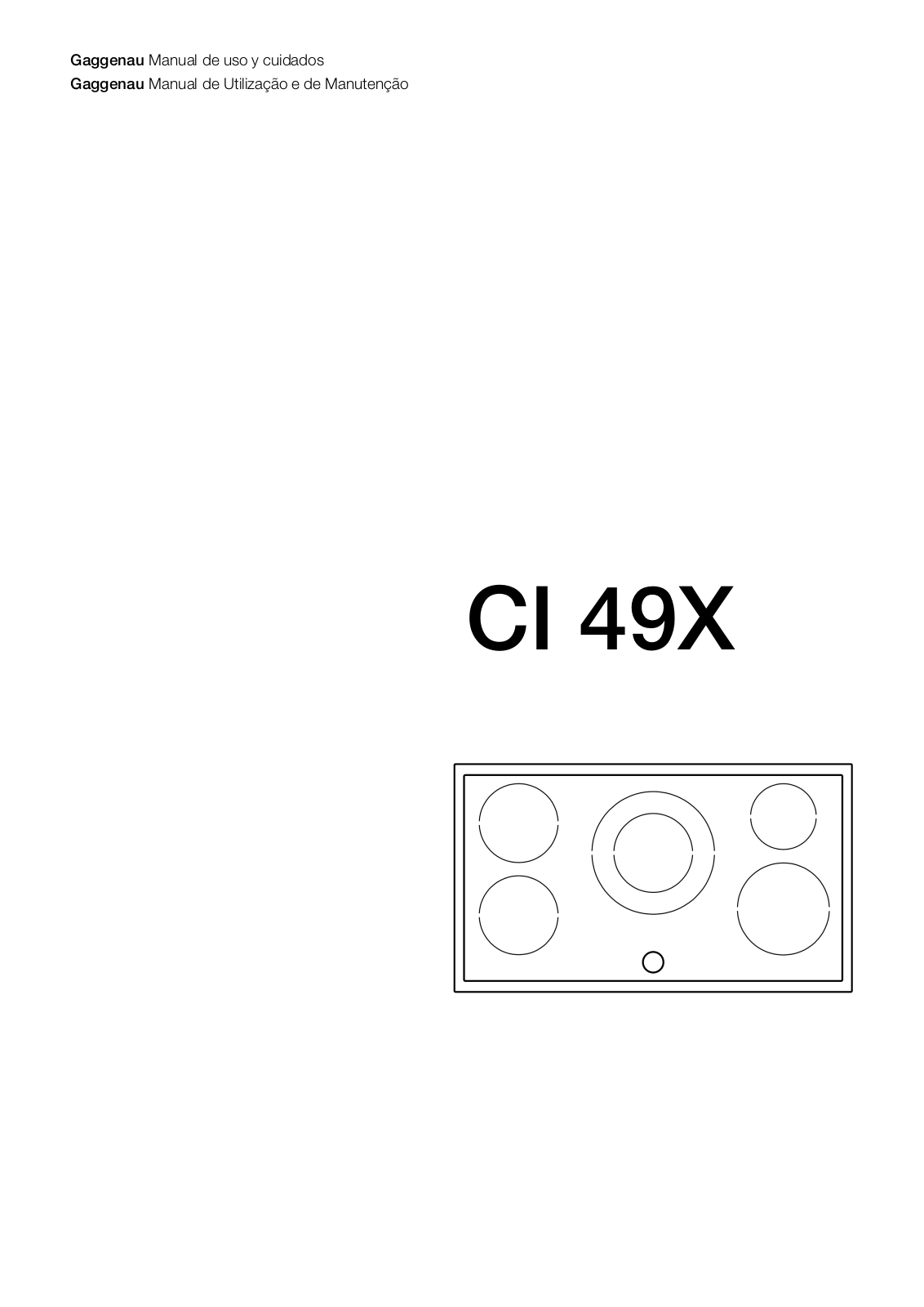 Gaggenau CI492100, CI491110 User Manual