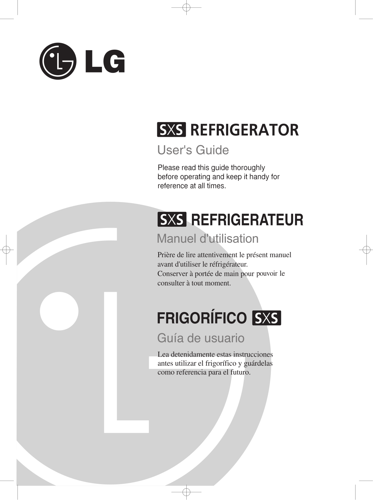 LG GR-B207FLC Owner’s Manual