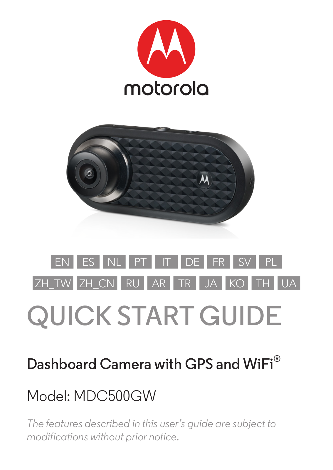 Motorola MDC500GW User Manual