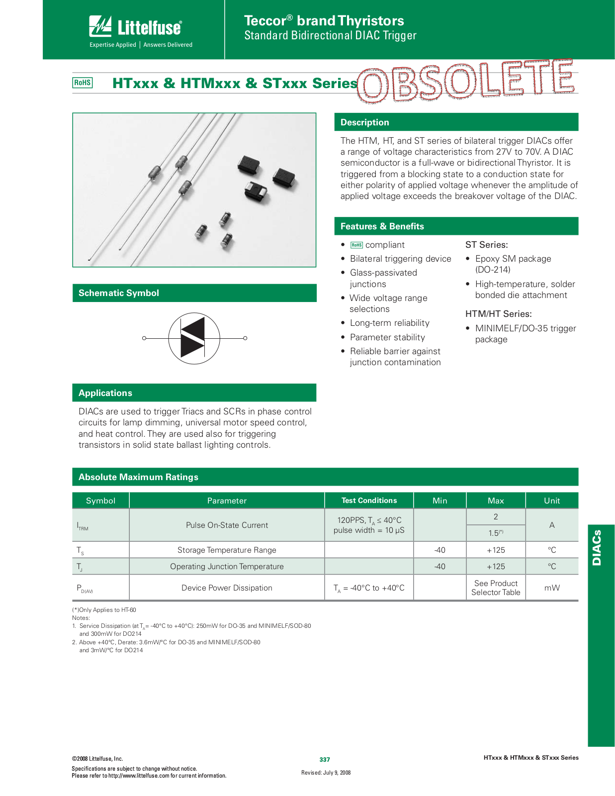 Littelfuse STxxx User Manual