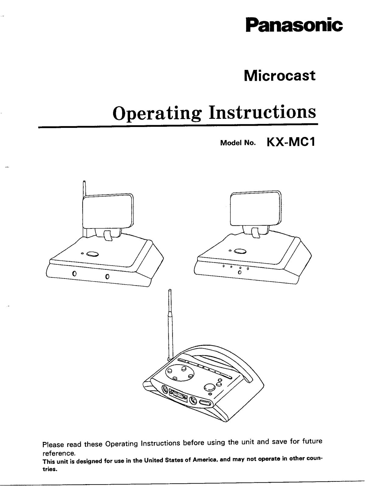 Panasonic 96NKX MC1PC Users Manual