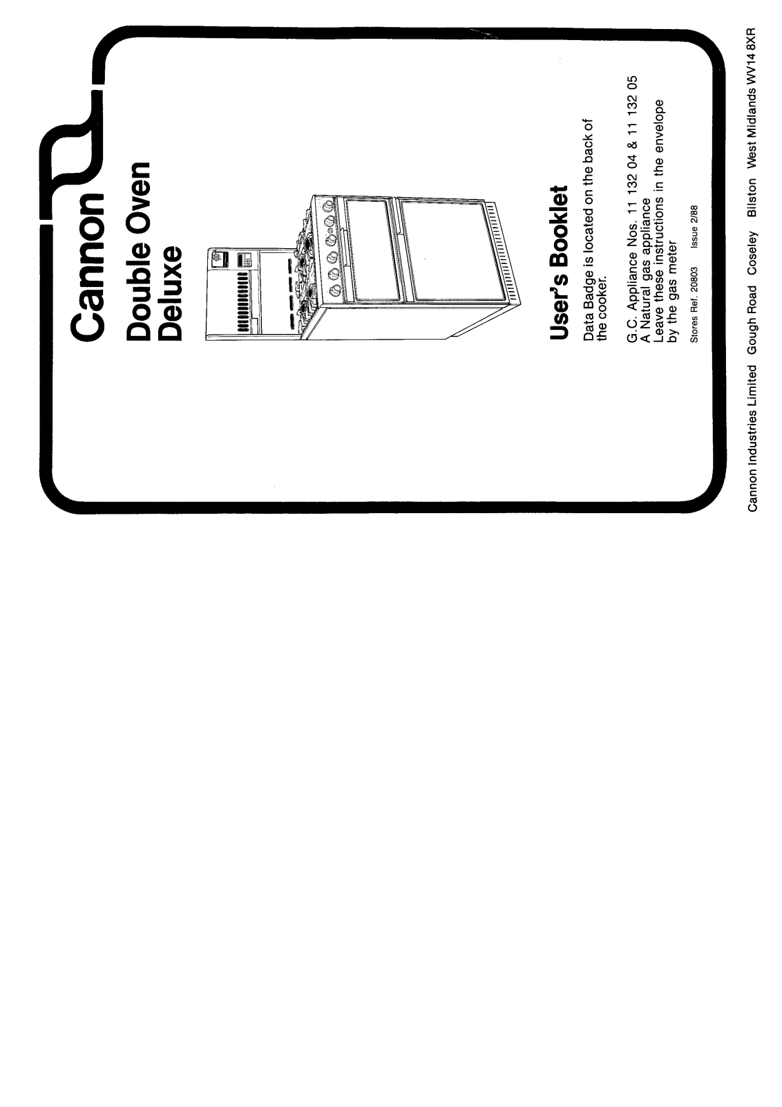 Cannon HB1113205 User Manual