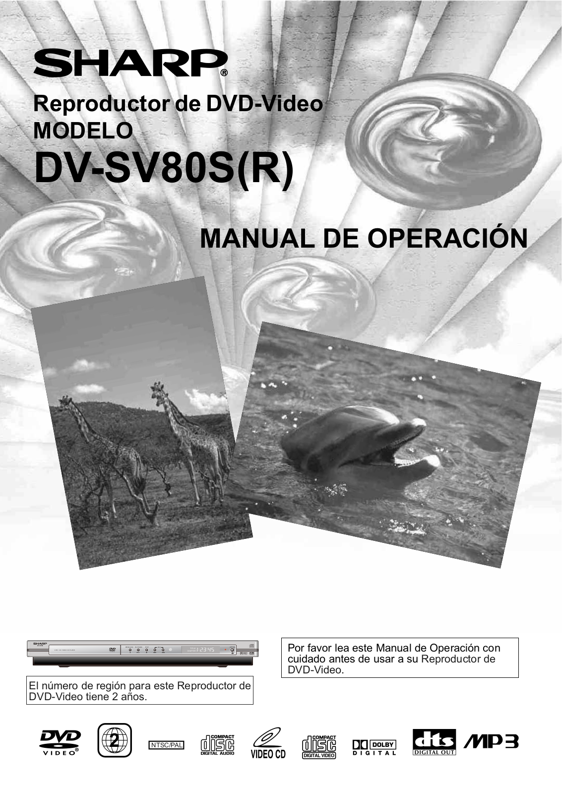 Sharp DV-SV80S(R) Operation Manual