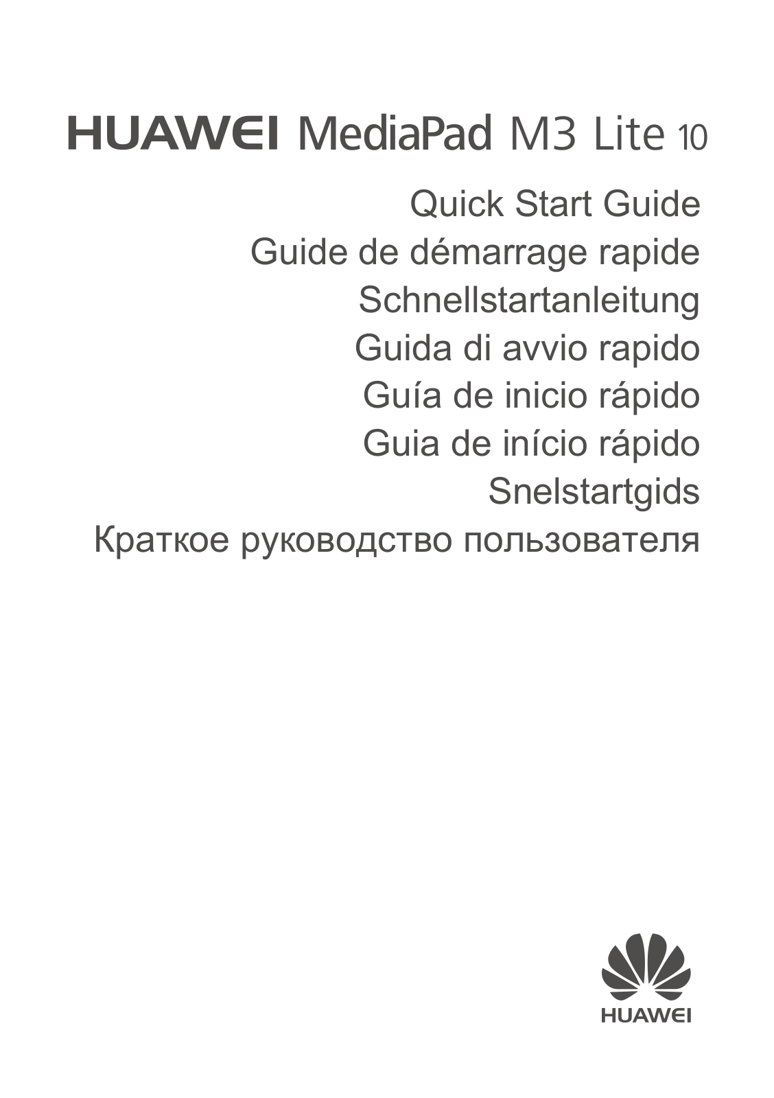 HUAWEI MediaPad M3 Lite 10.1 User Manual