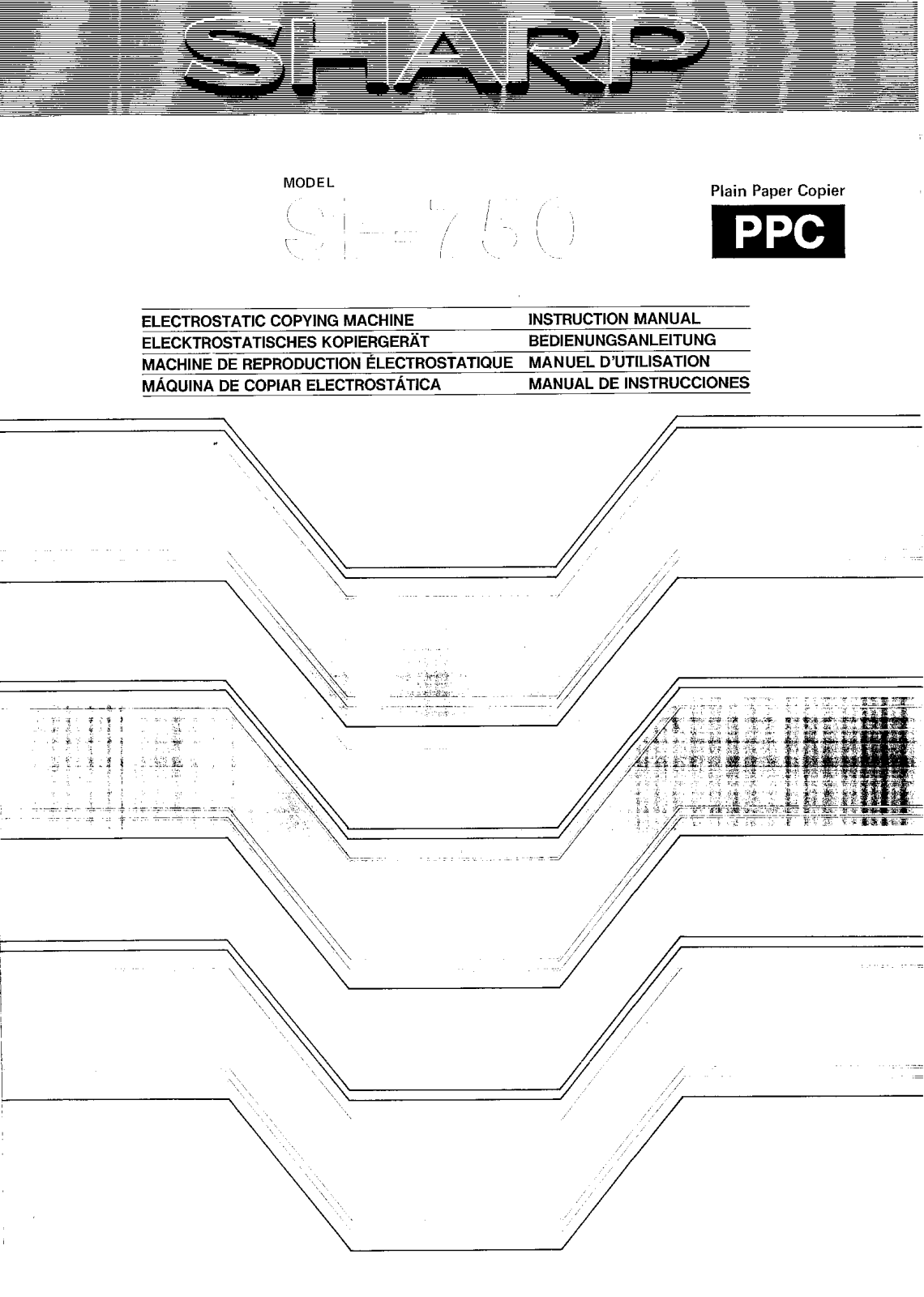 Sharp SF-750 Operation Manual