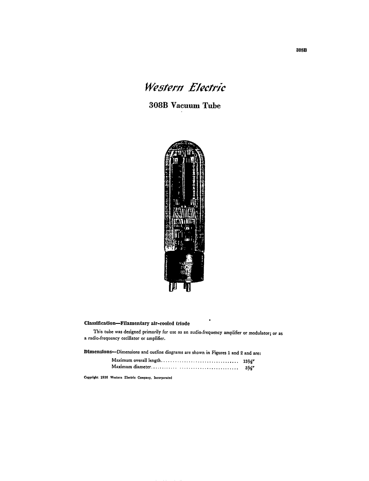 Western Electric 308-B Brochure