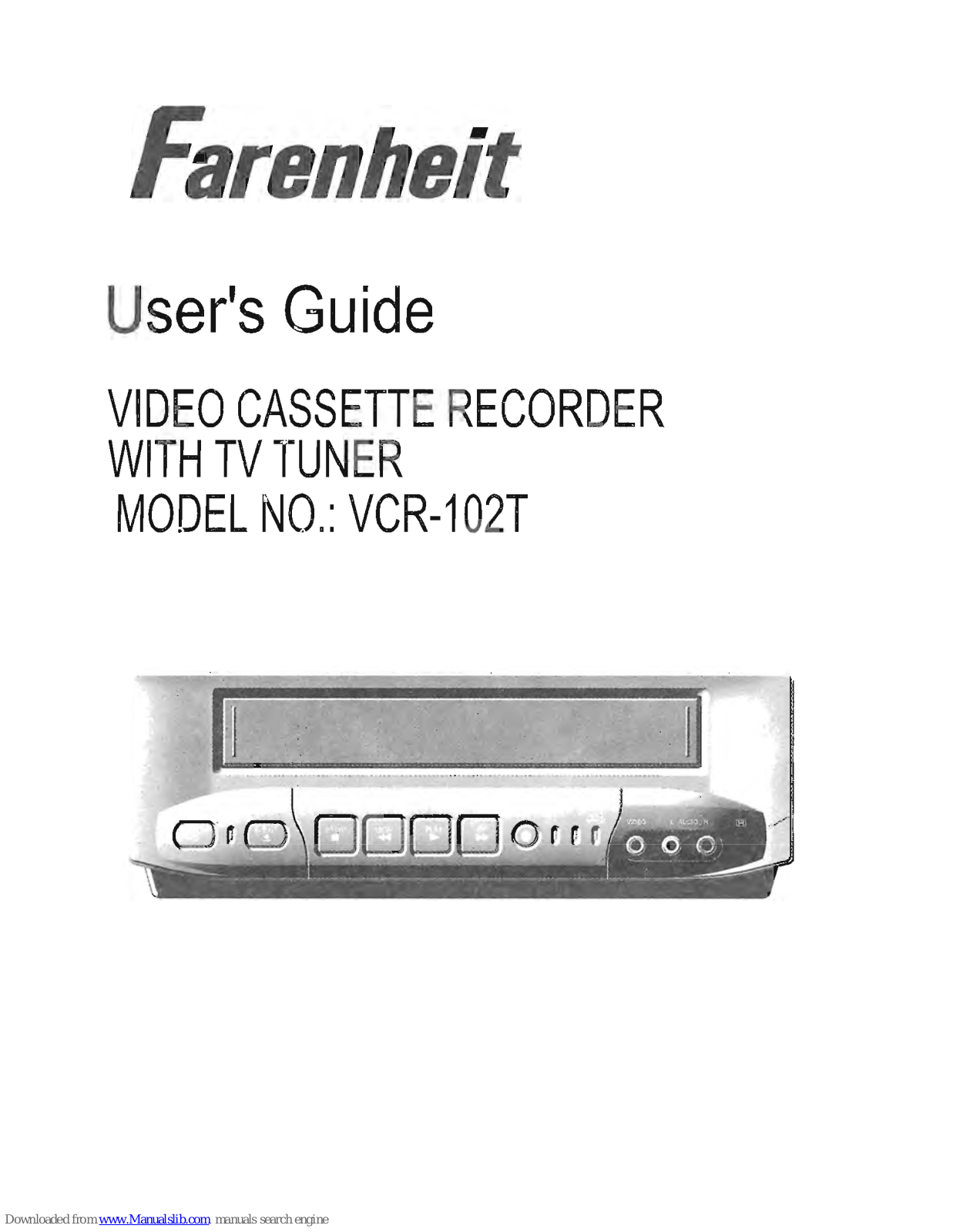 Farenheit VCR-102T User Manual