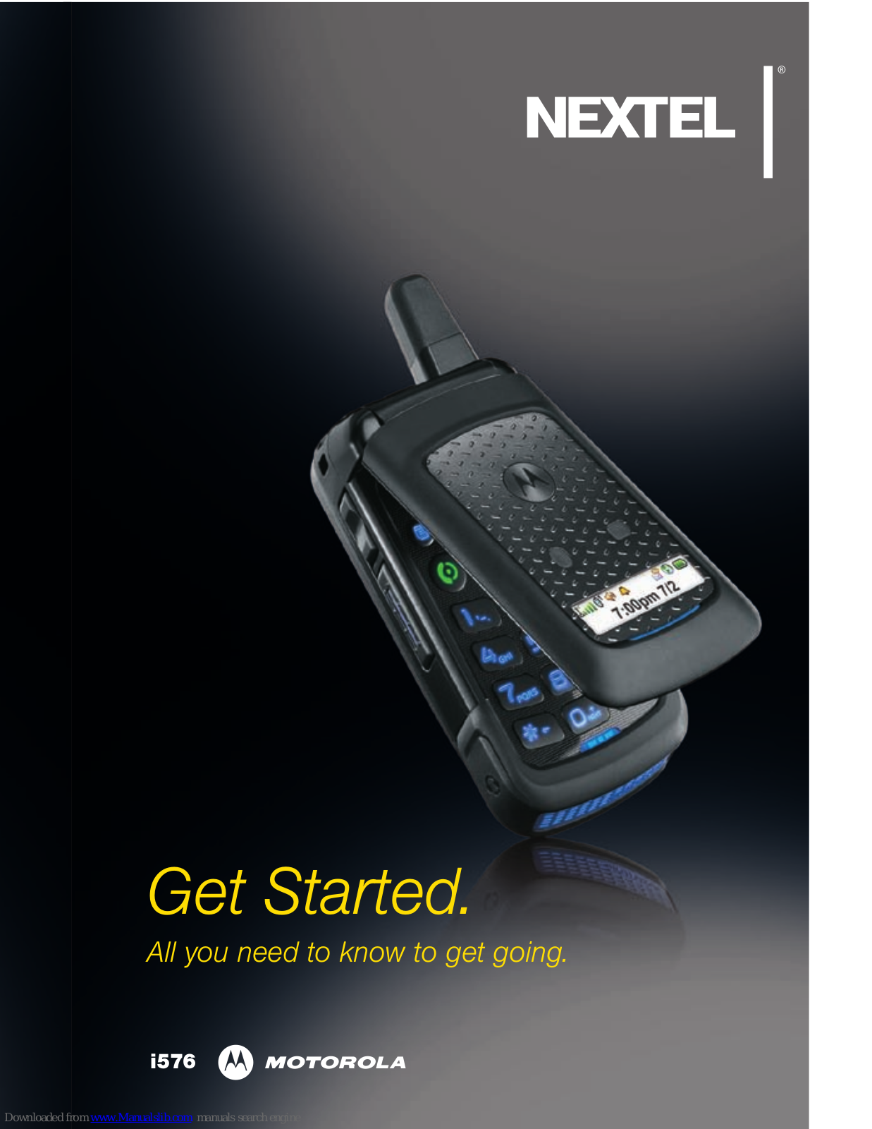 Motorola i576, Nextel i576 Get Started - ManualMachine.com