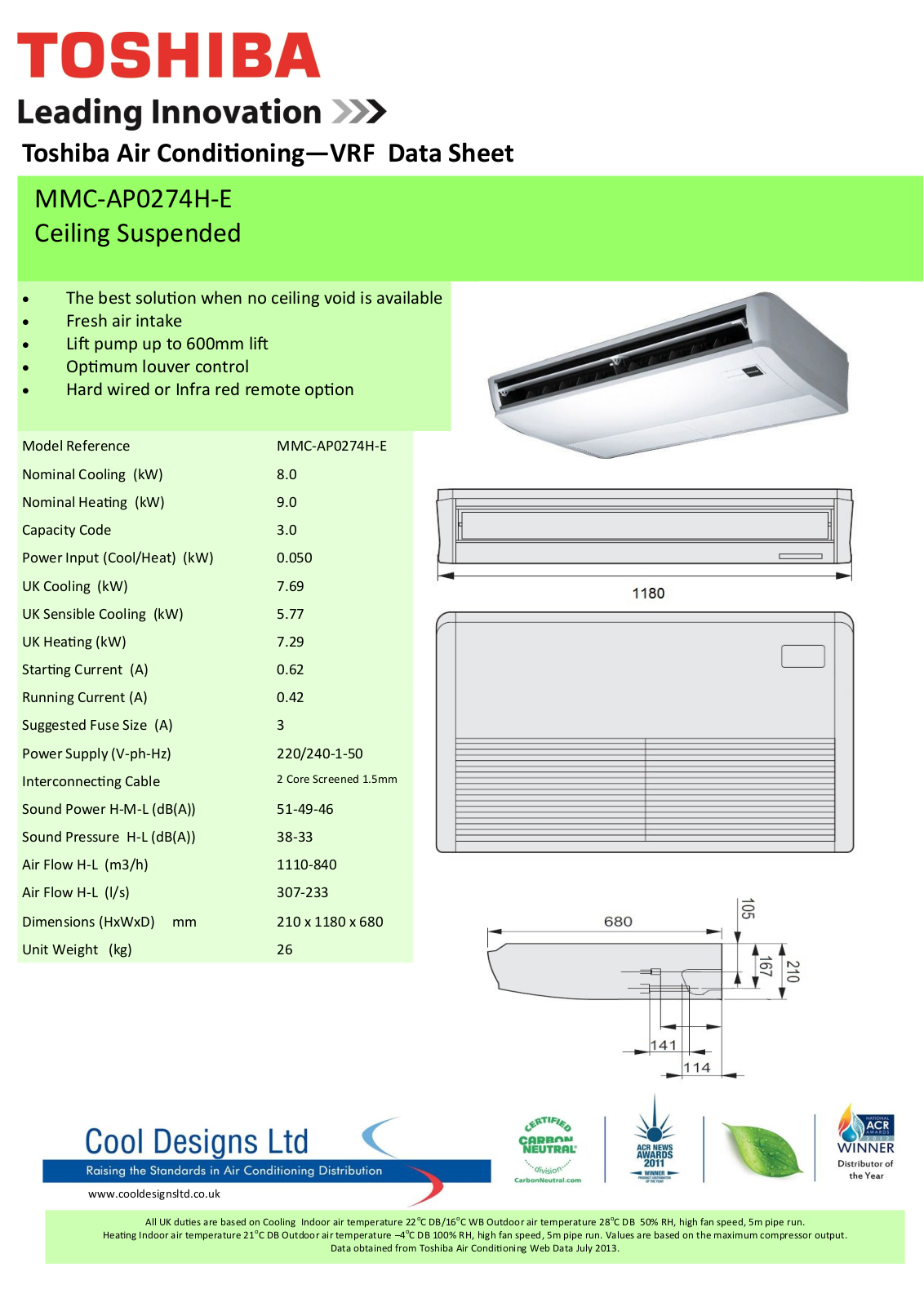 Toshiba MMC-AP0274H-E Datasheet