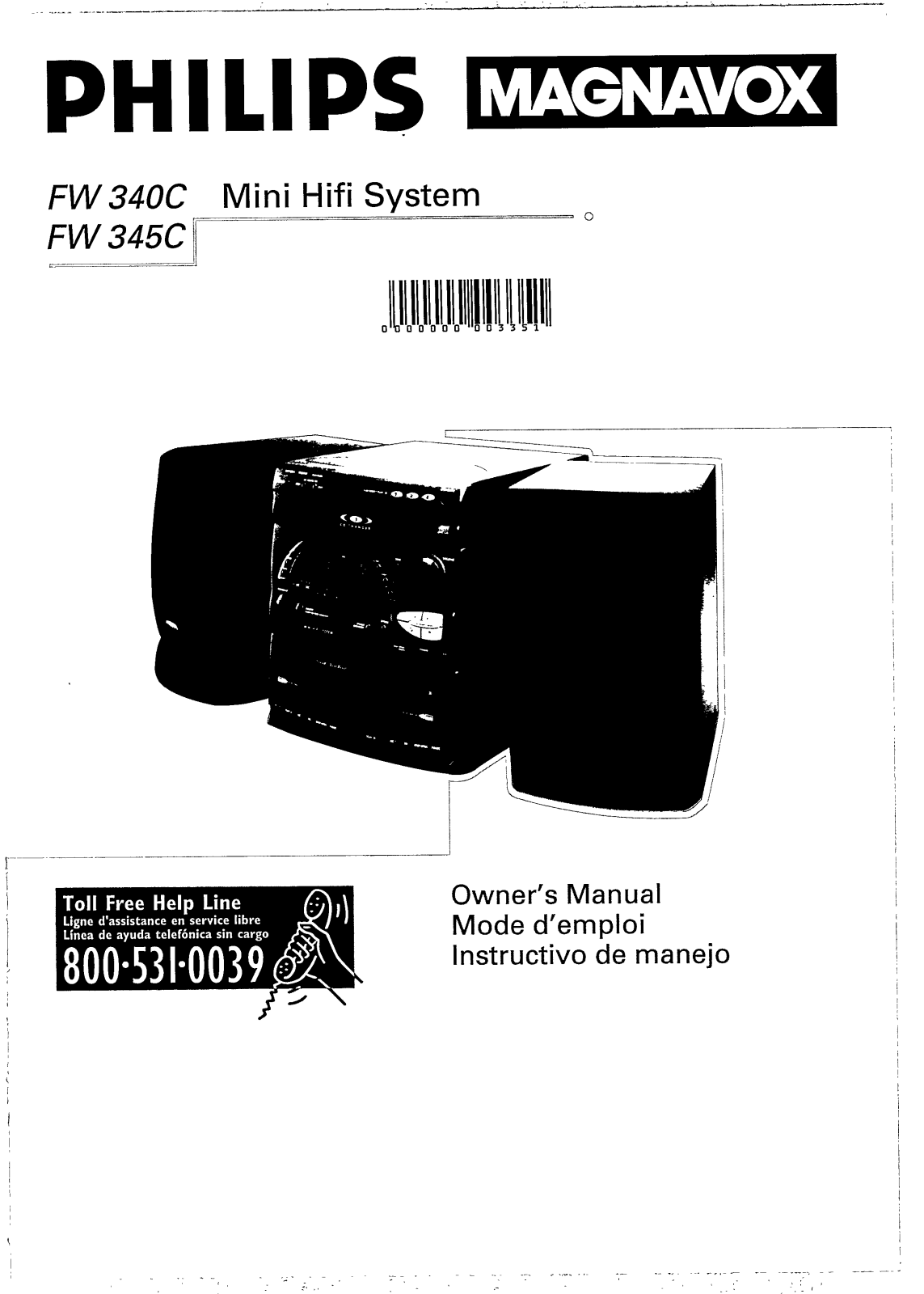 Philips FW340C/37 User Manual